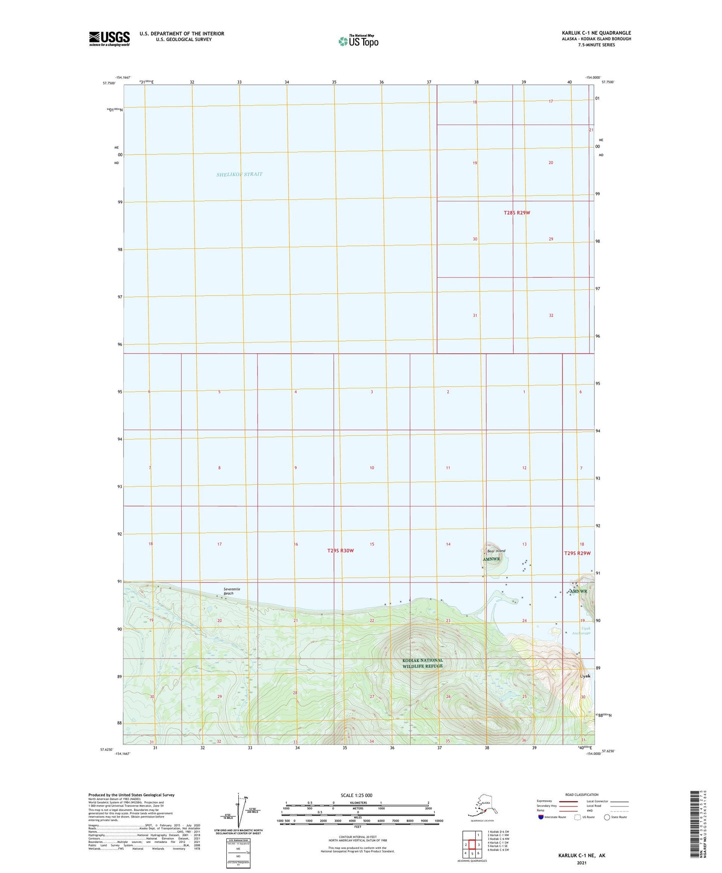 Karluk C-1 NE Alaska US Topo Map Image