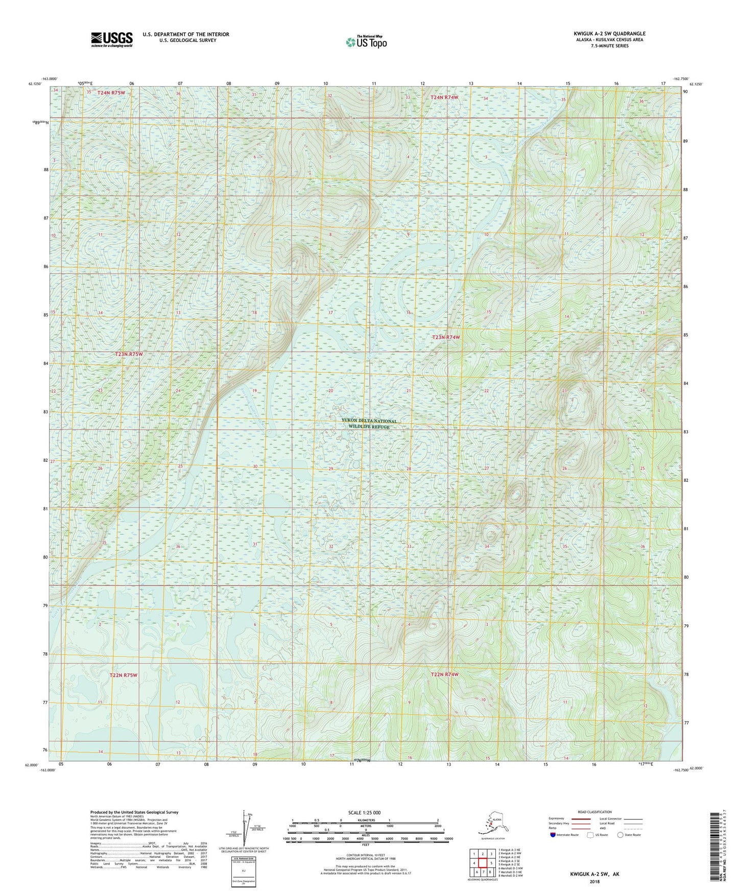 Kwiguk A-2 SW Alaska US Topo Map Image