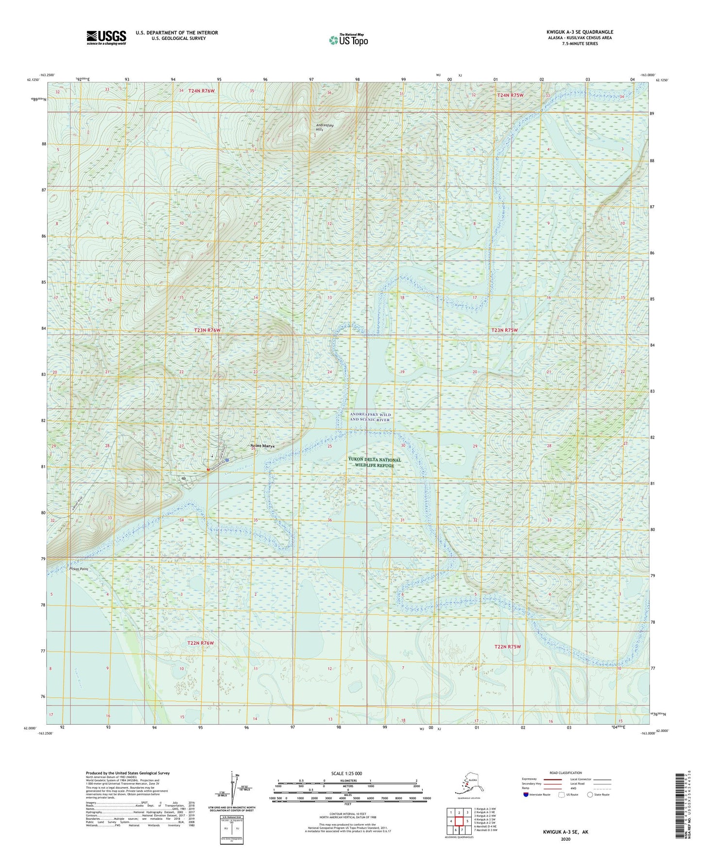 Kwiguk A-3 SE Alaska US Topo Map Image