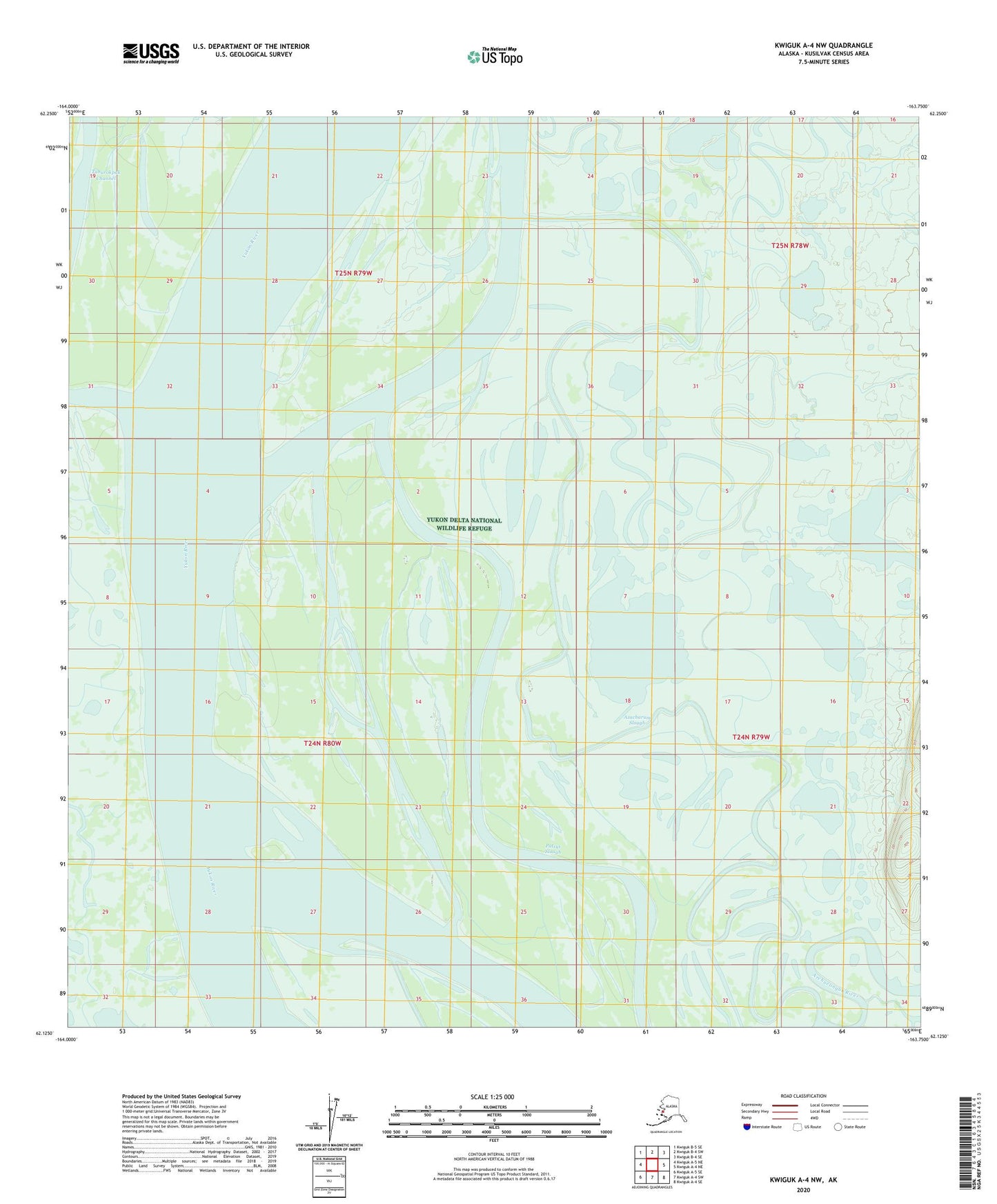 Kwiguk A-4 NW Alaska US Topo Map Image