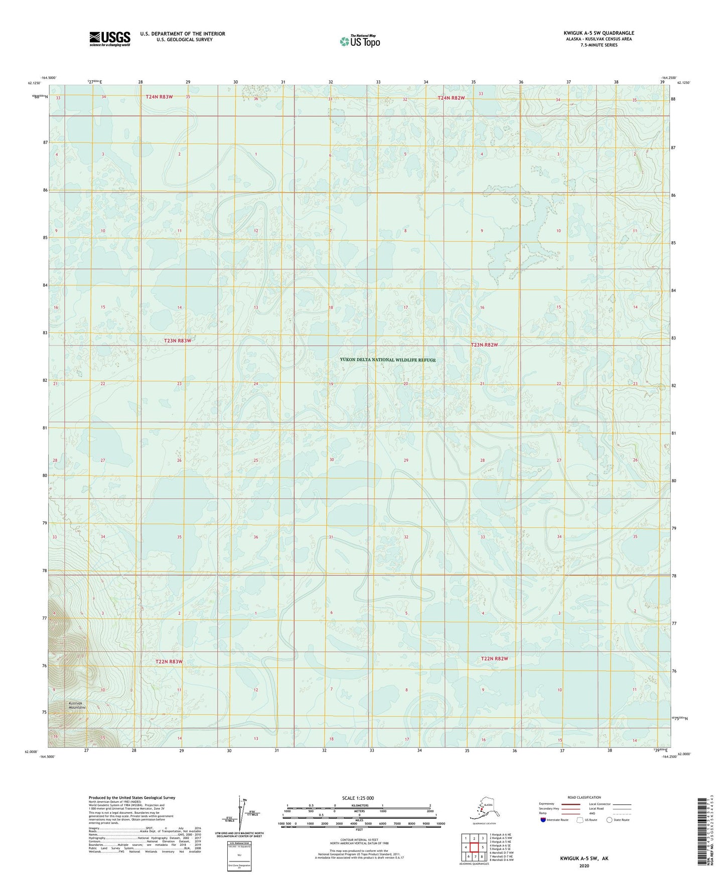 Kwiguk A-5 SW Alaska US Topo Map Image