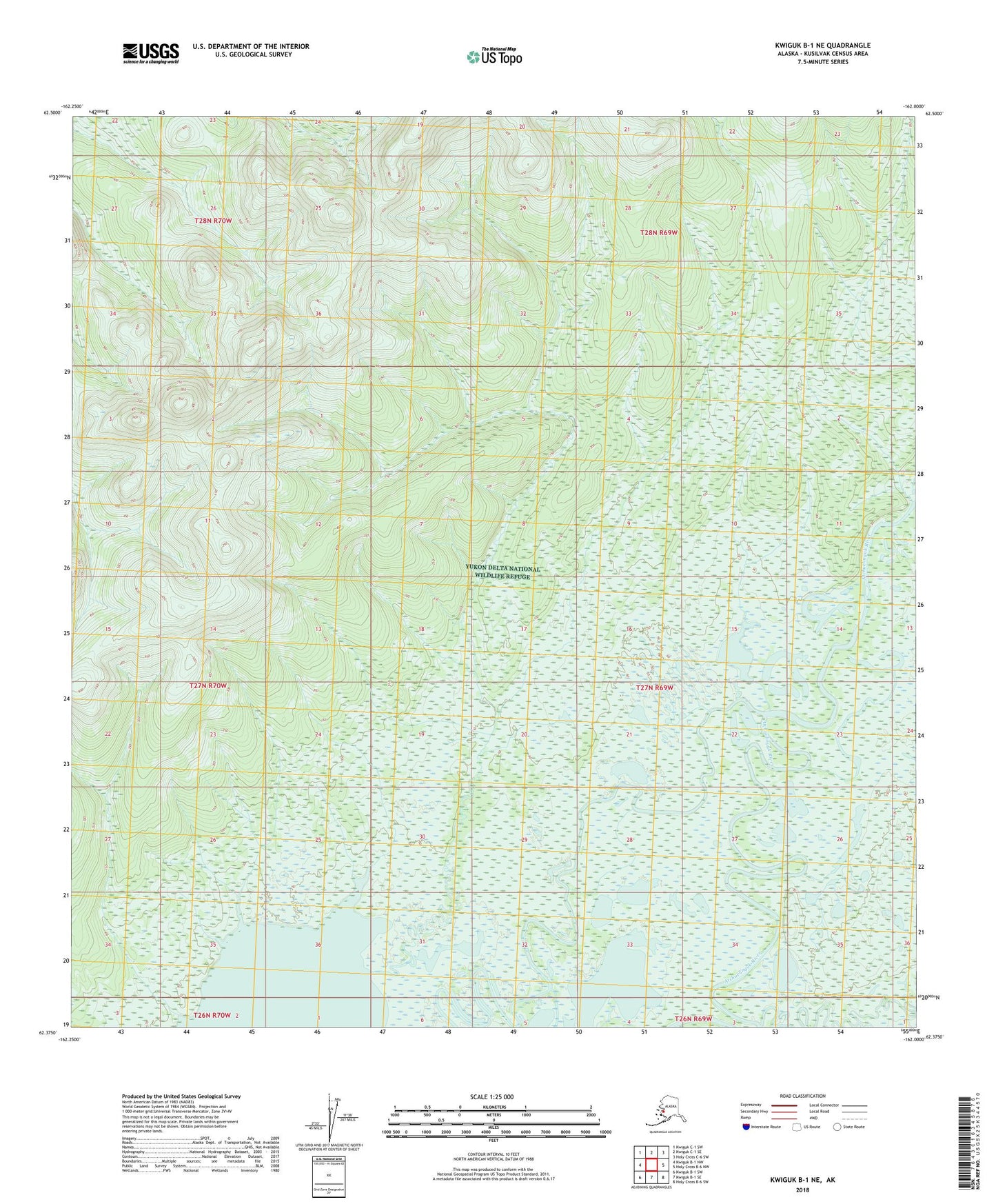 Kwiguk B-1 NE Alaska US Topo Map Image