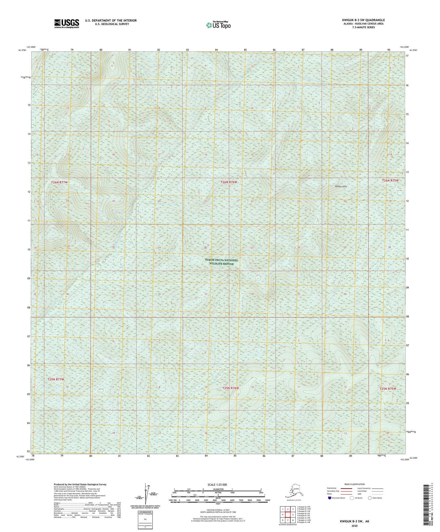 Kwiguk B-3 SW Alaska US Topo Map Image