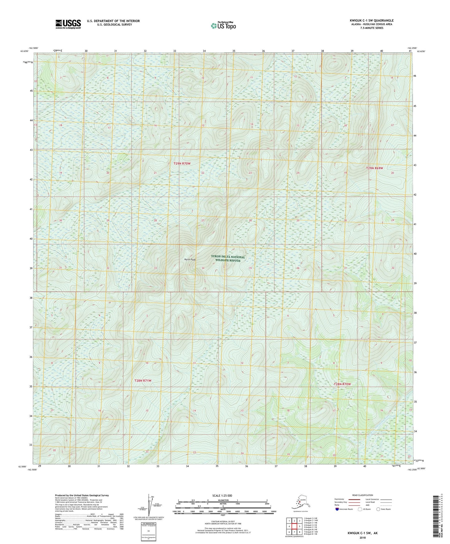 Kwiguk C-1 SW Alaska US Topo Map Image