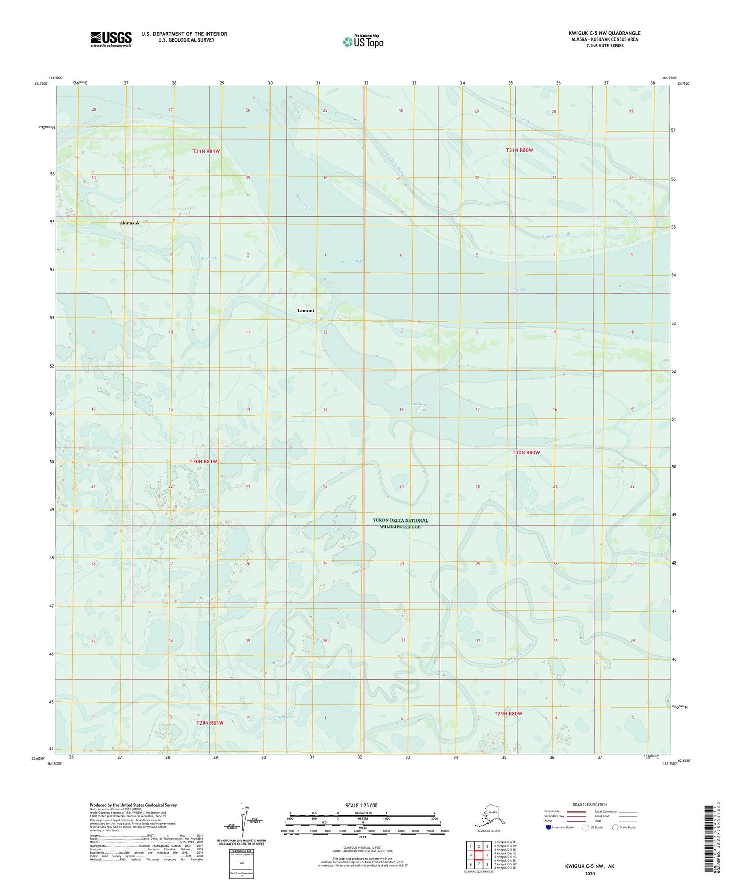 Kwiguk C-5 NW Alaska US Topo Map Image
