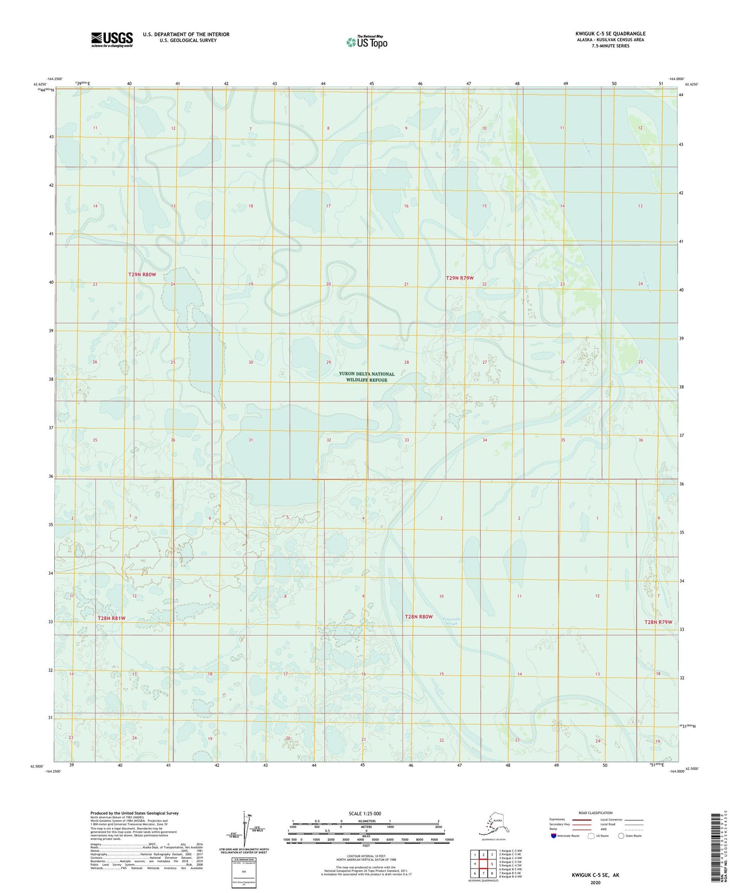 Kwiguk C-5 SE Alaska US Topo Map Image