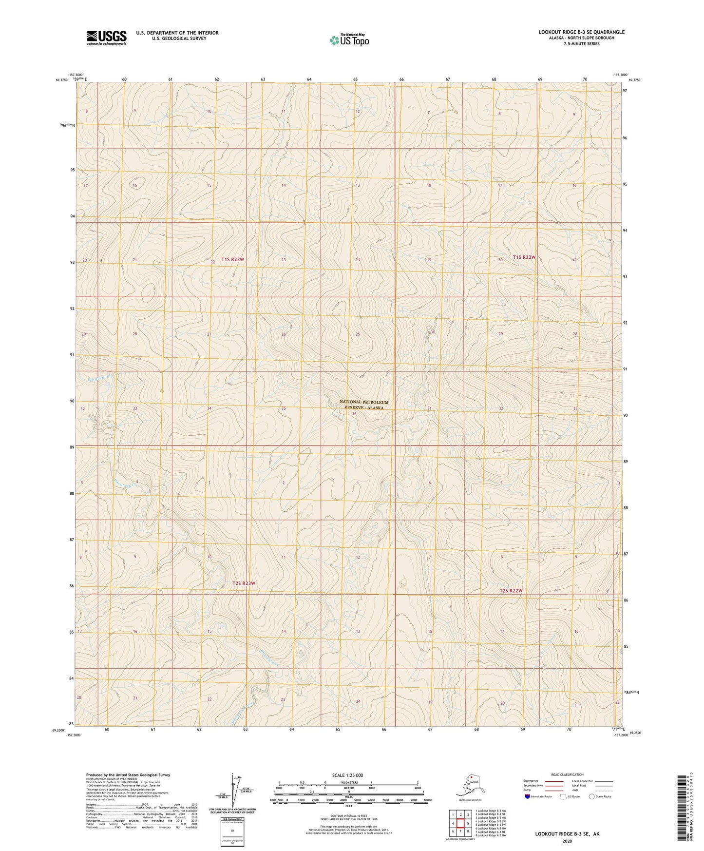 Lookout Ridge B-3 SE Alaska US Topo Map Image