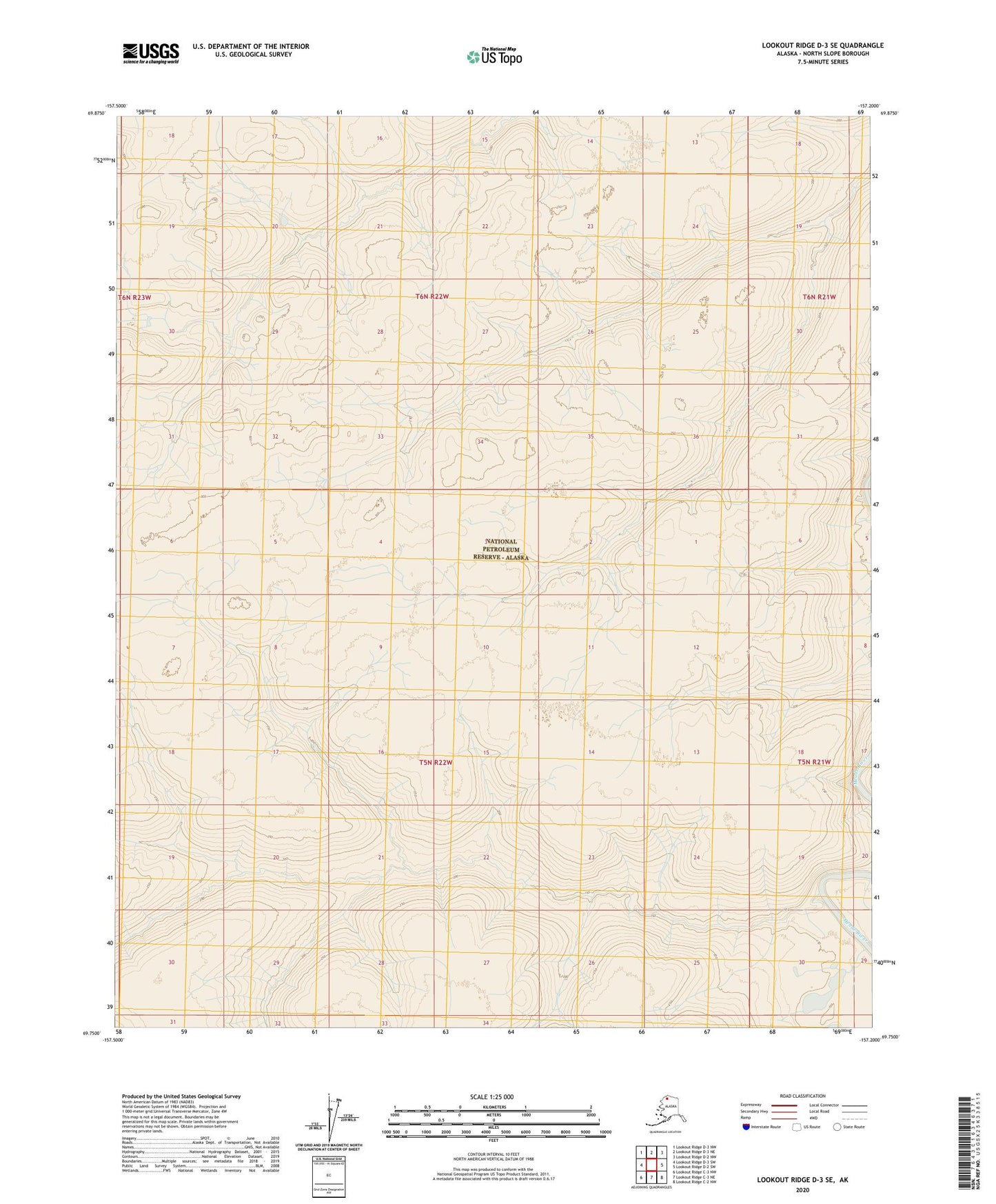 Lookout Ridge D-3 SE Alaska US Topo Map Image