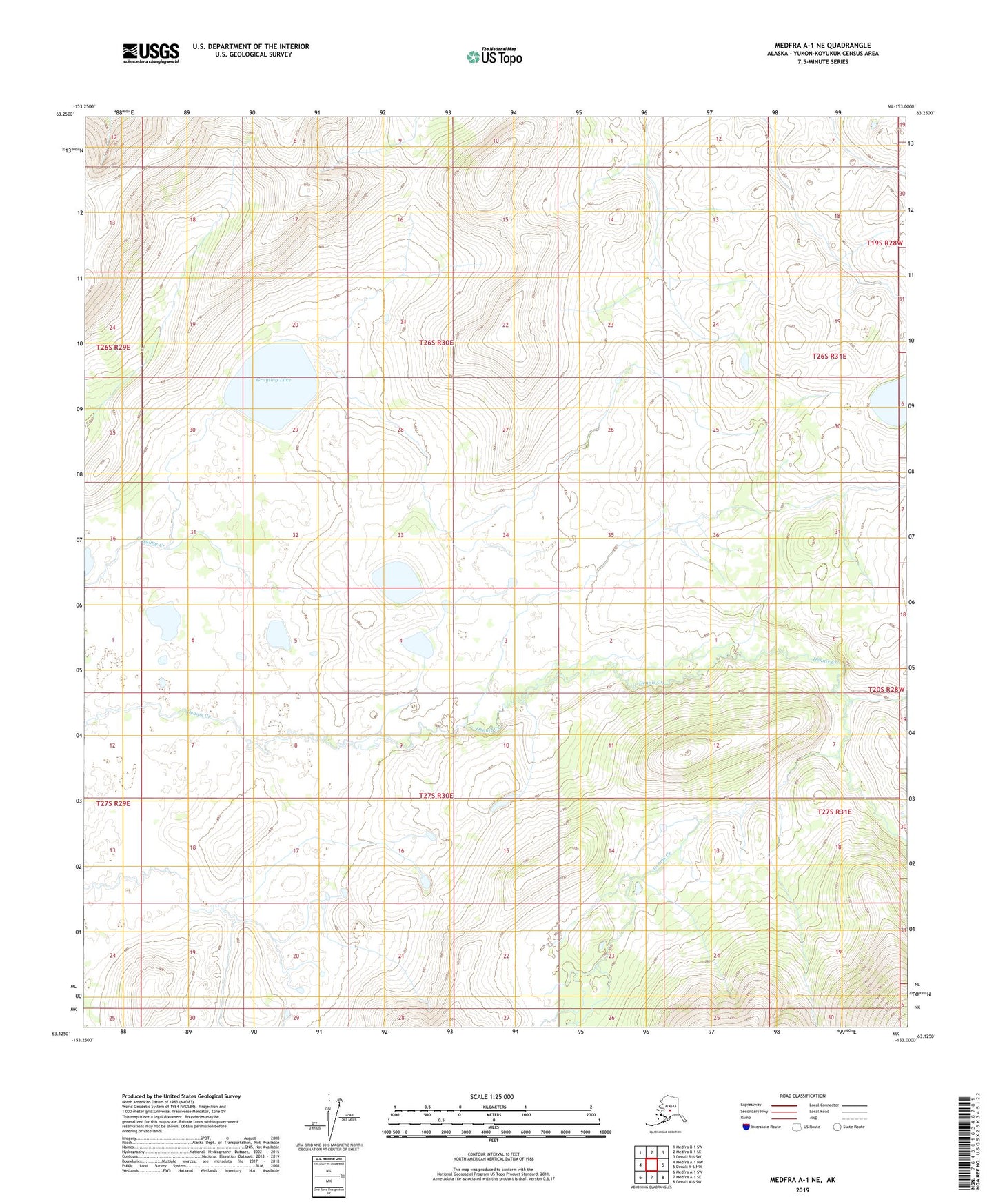 Medfra A-1 NE Alaska US Topo Map Image
