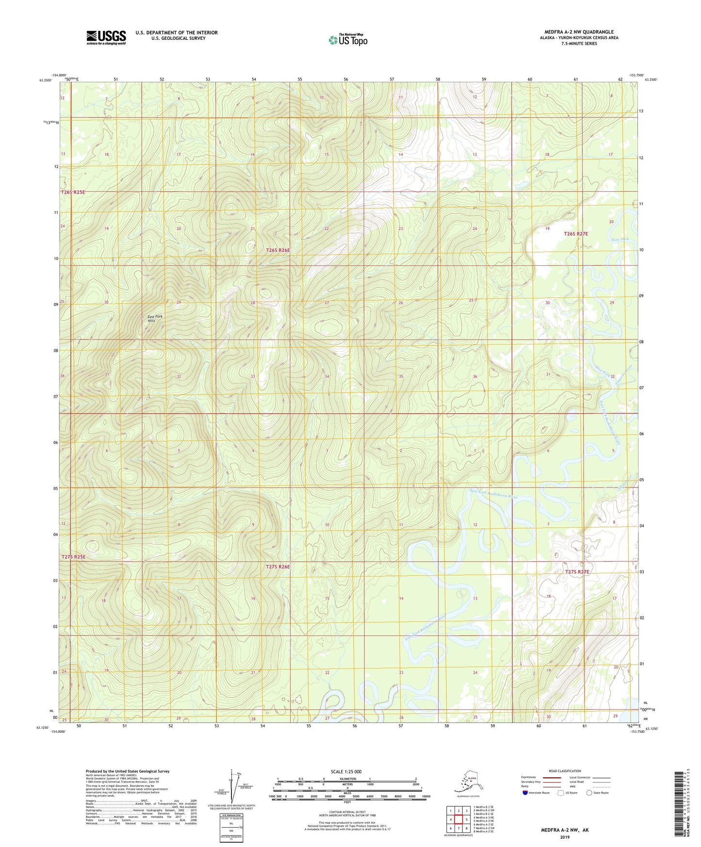 Medfra A-2 NW Alaska US Topo Map Image