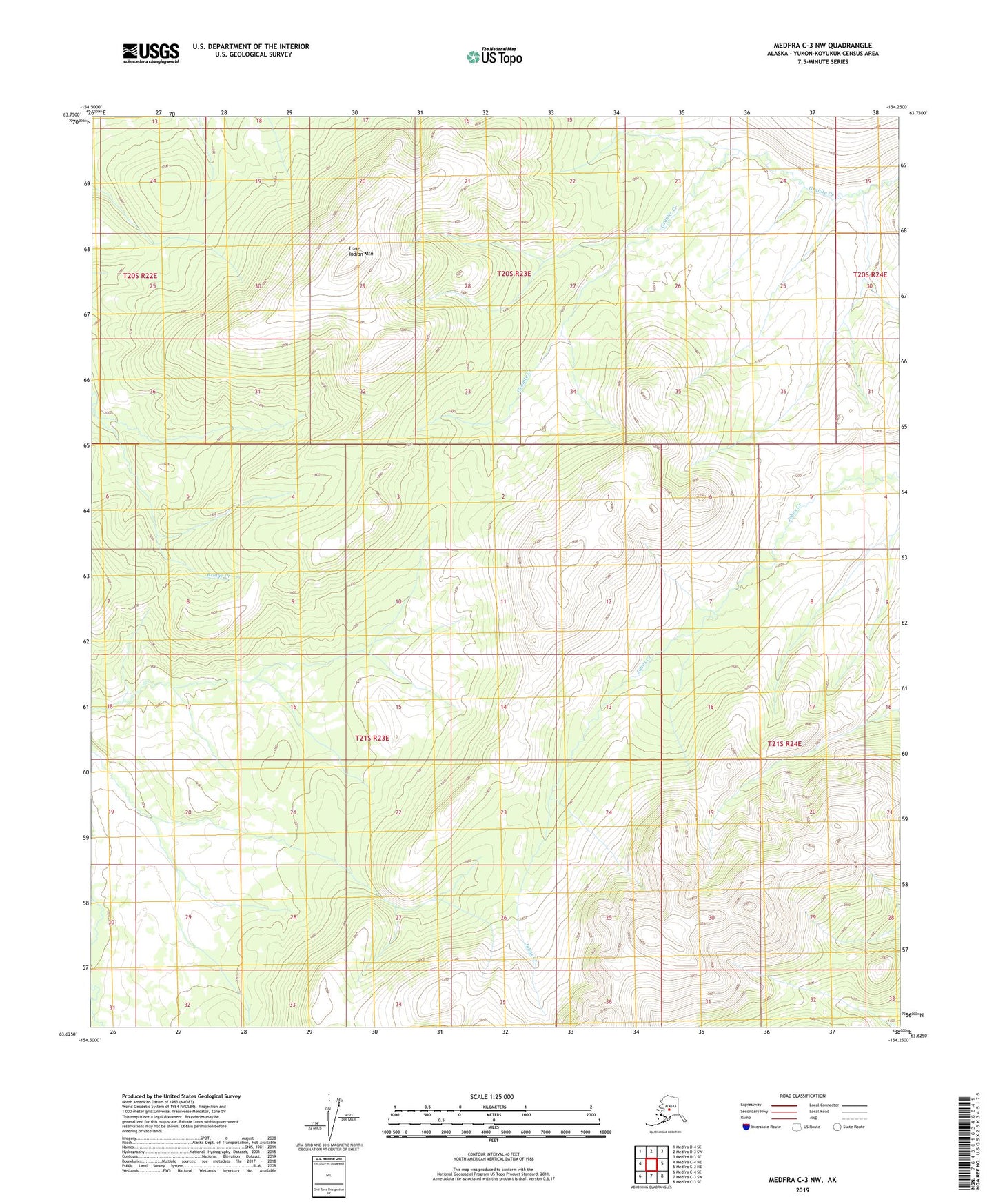 Medfra C-3 NW Alaska US Topo Map Image