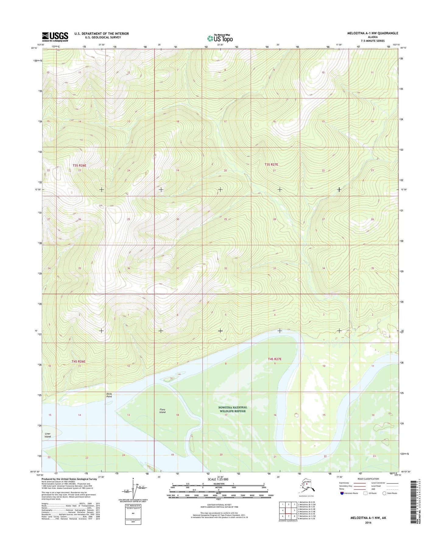 Melozitna A-1 NW Alaska US Topo Map Image