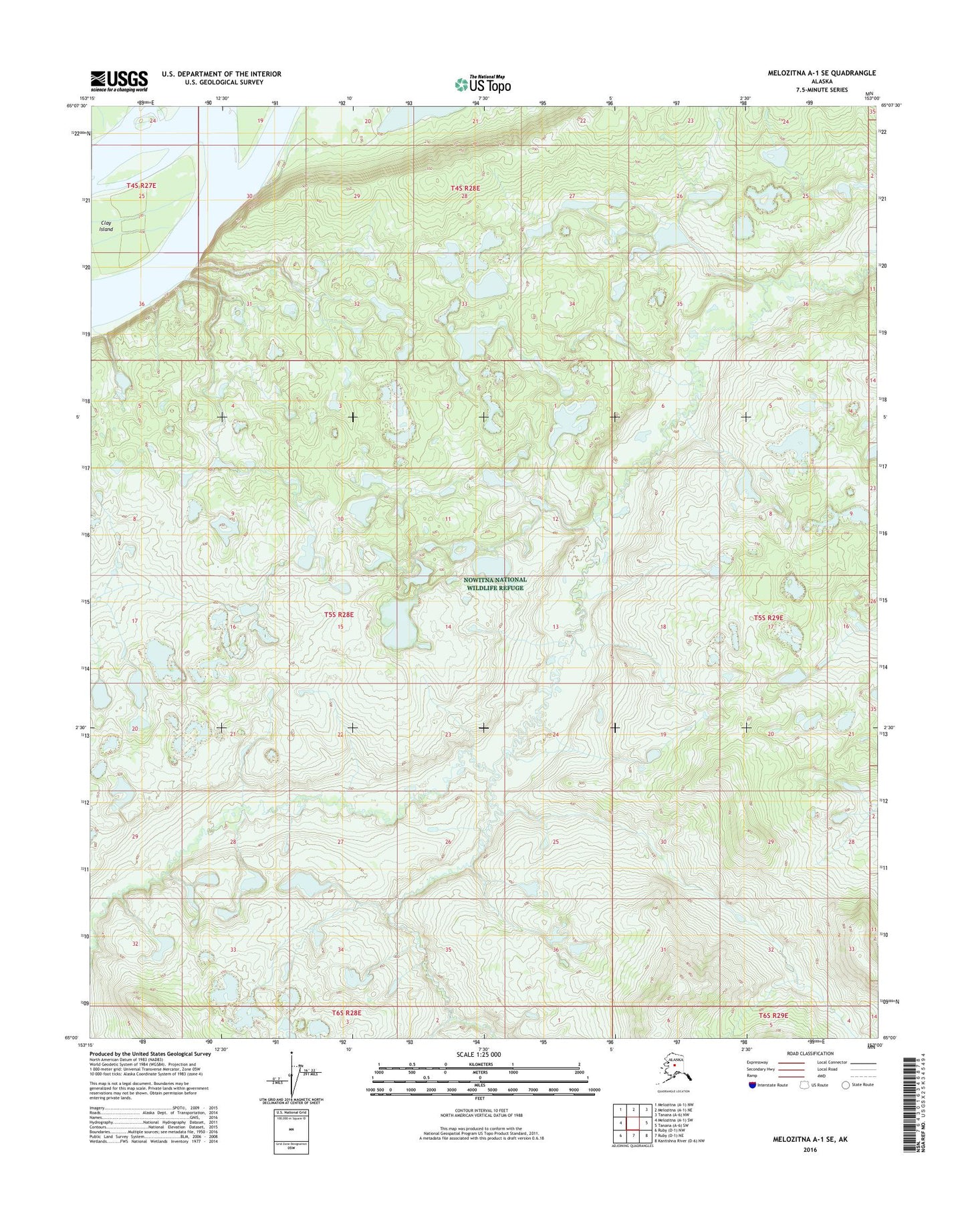 Melozitna A-1 SE Alaska US Topo Map Image