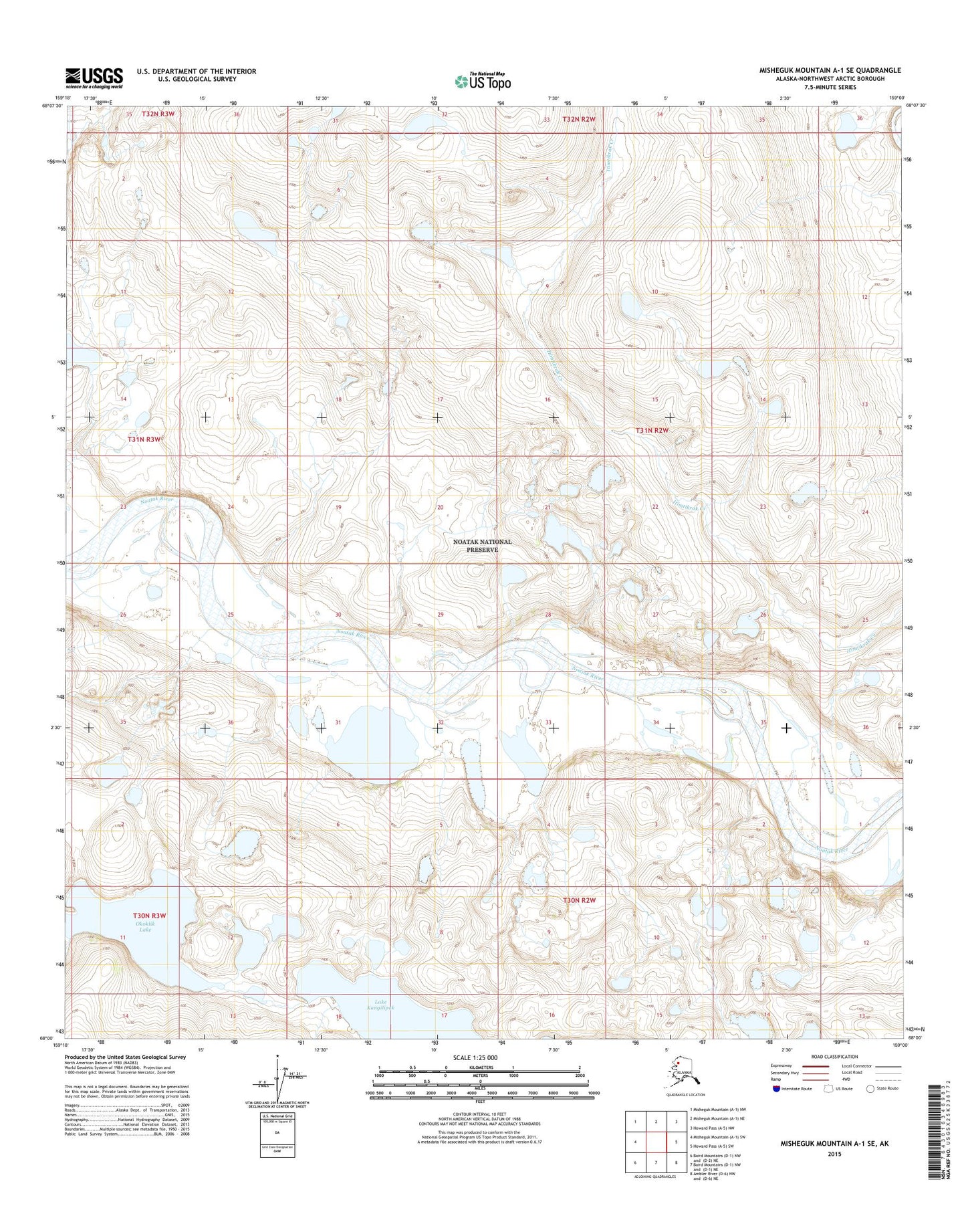 Misheguk Mountain A-1 SE Alaska US Topo Map Image