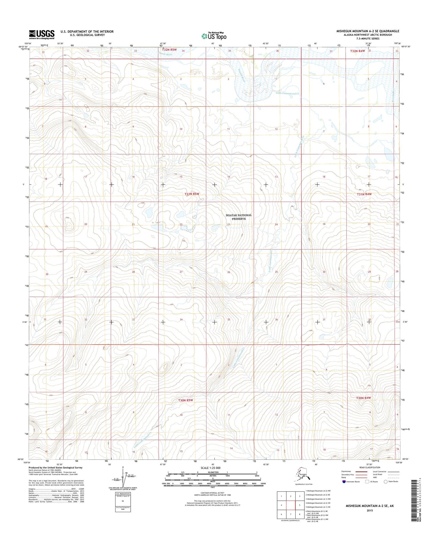 Misheguk Mountain A-2 SE Alaska US Topo Map Image
