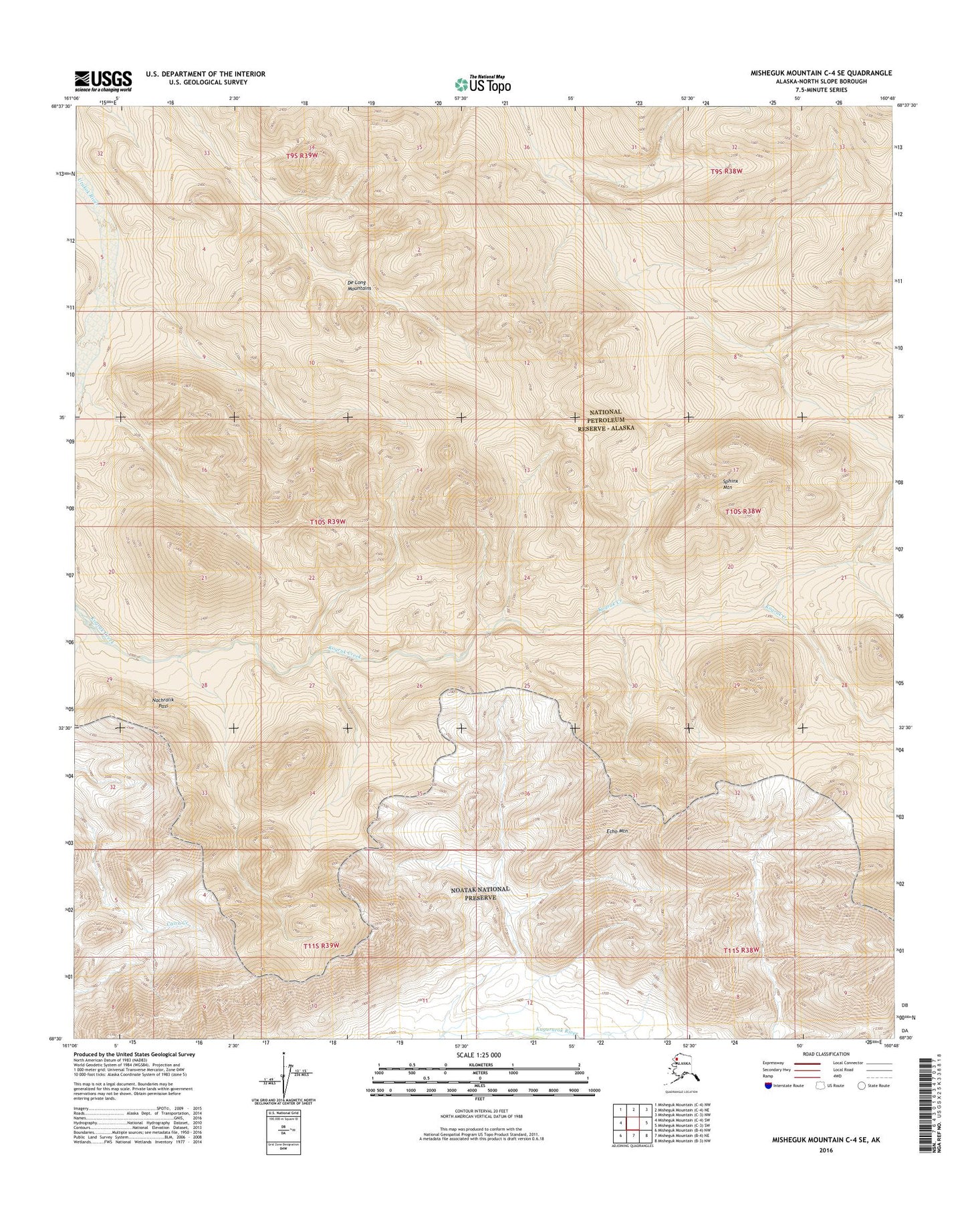 Misheguk Mountain C-4 SE Alaska US Topo Map Image