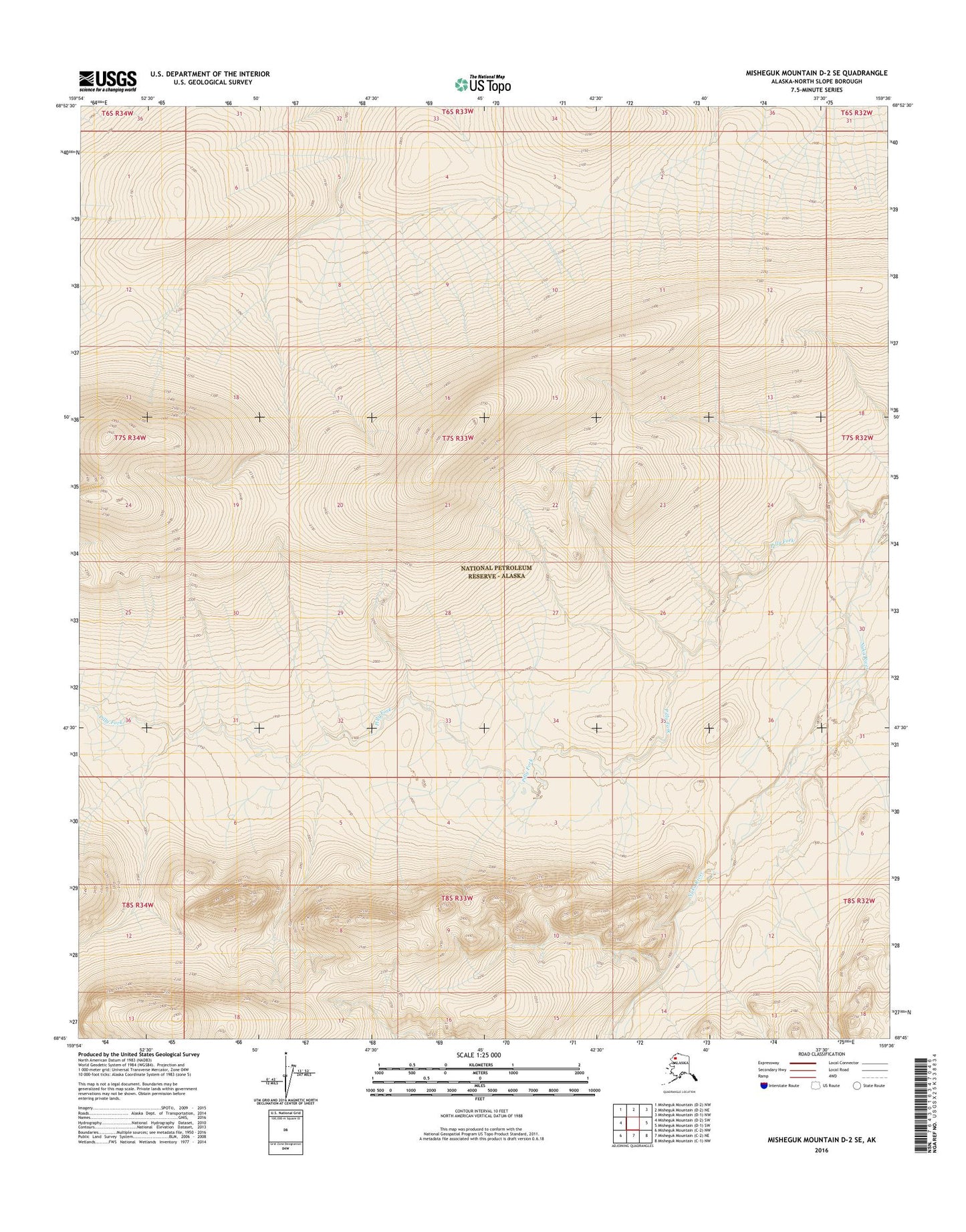 Misheguk Mountain D-2 SE Alaska US Topo Map Image