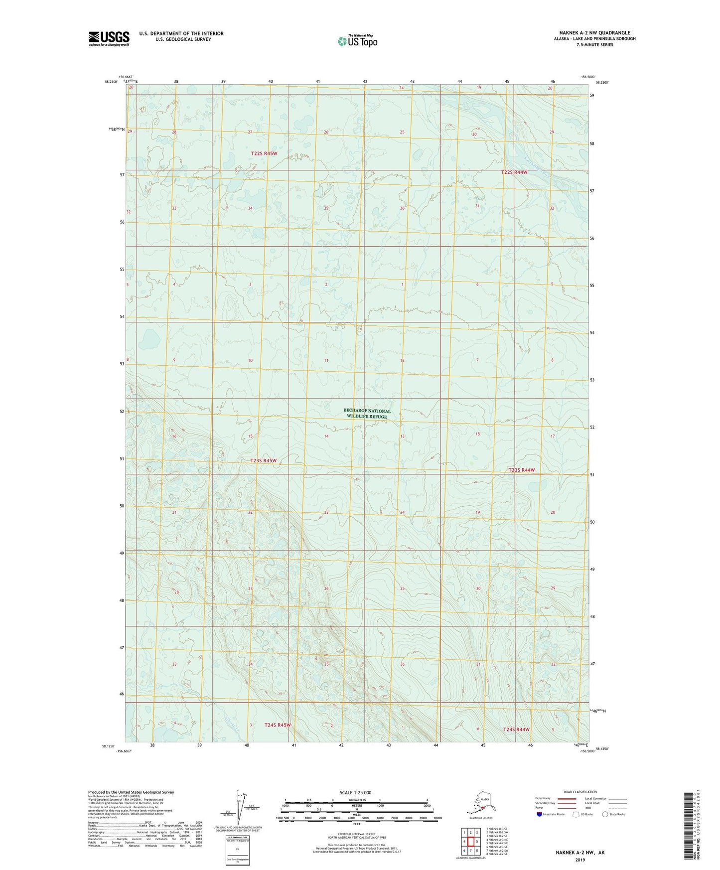 Naknek A-2 NW Alaska US Topo Map Image