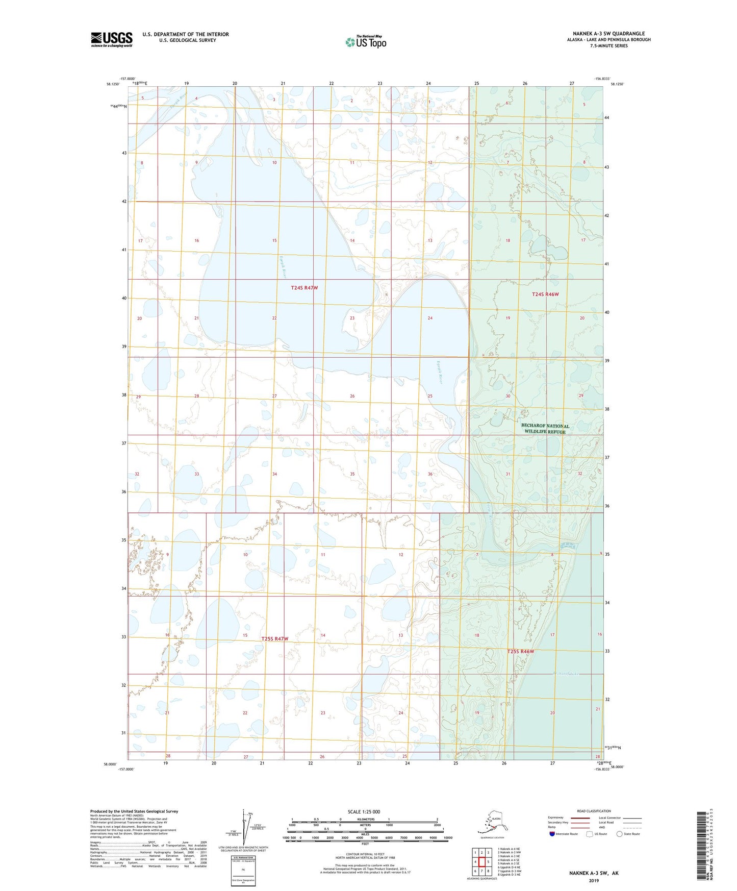 Naknek A-3 SW Alaska US Topo Map Image
