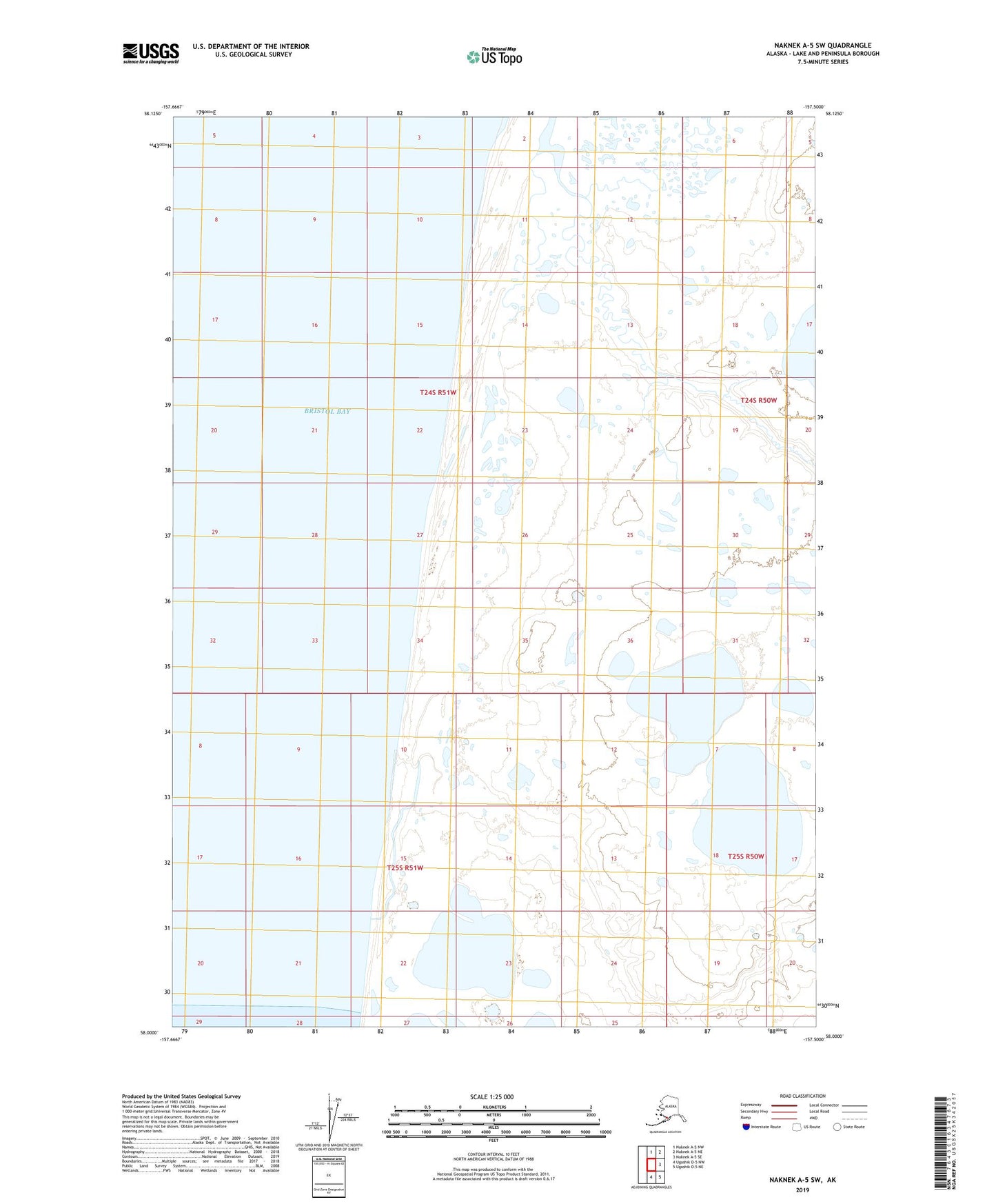 Naknek A-5 SW Alaska US Topo Map Image