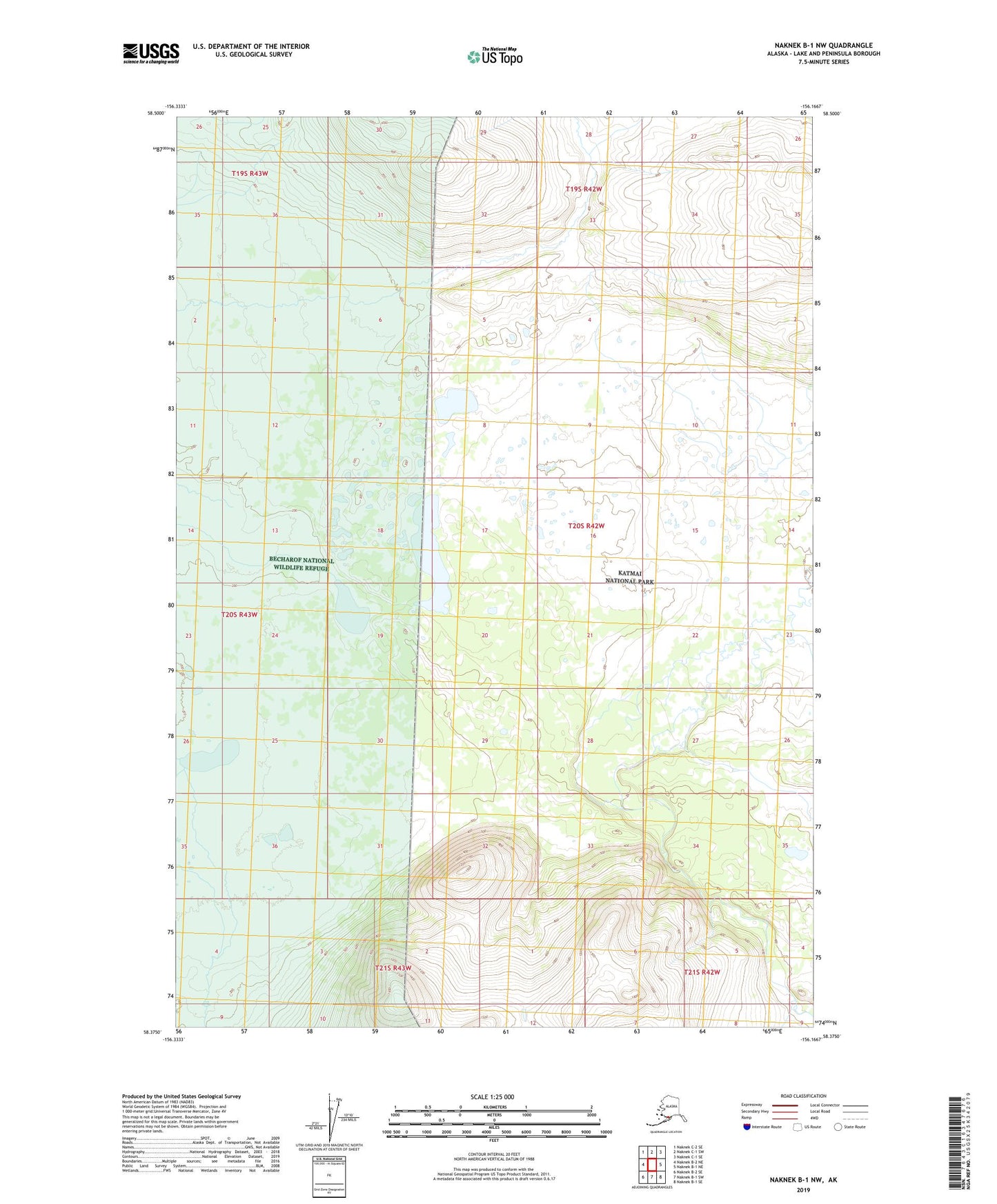 Naknek B-1 NW Alaska US Topo Map Image
