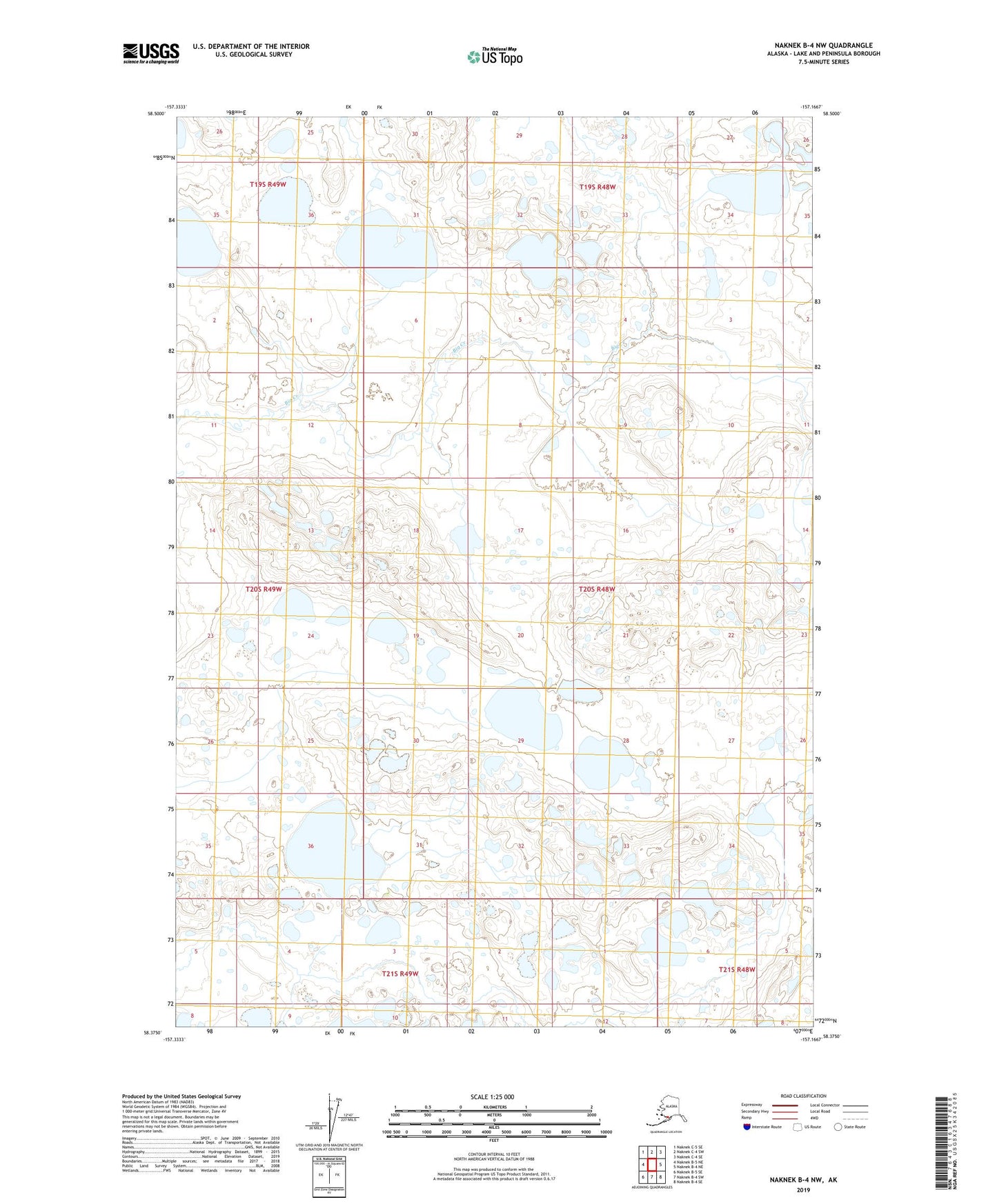 Naknek B-4 NW Alaska US Topo Map Image
