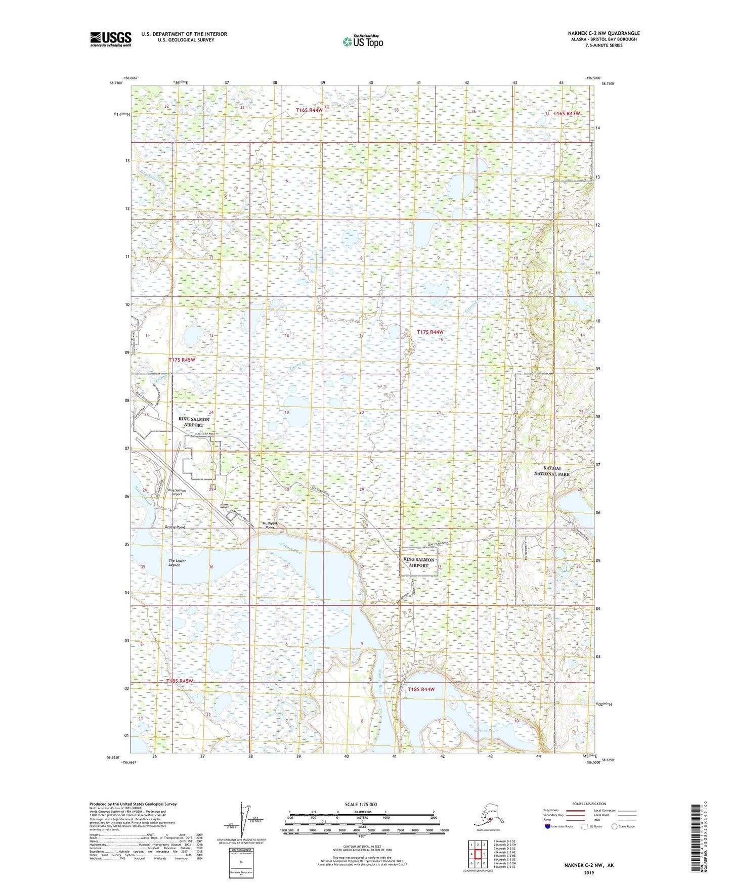 Naknek C-2 NW Alaska US Topo Map Image