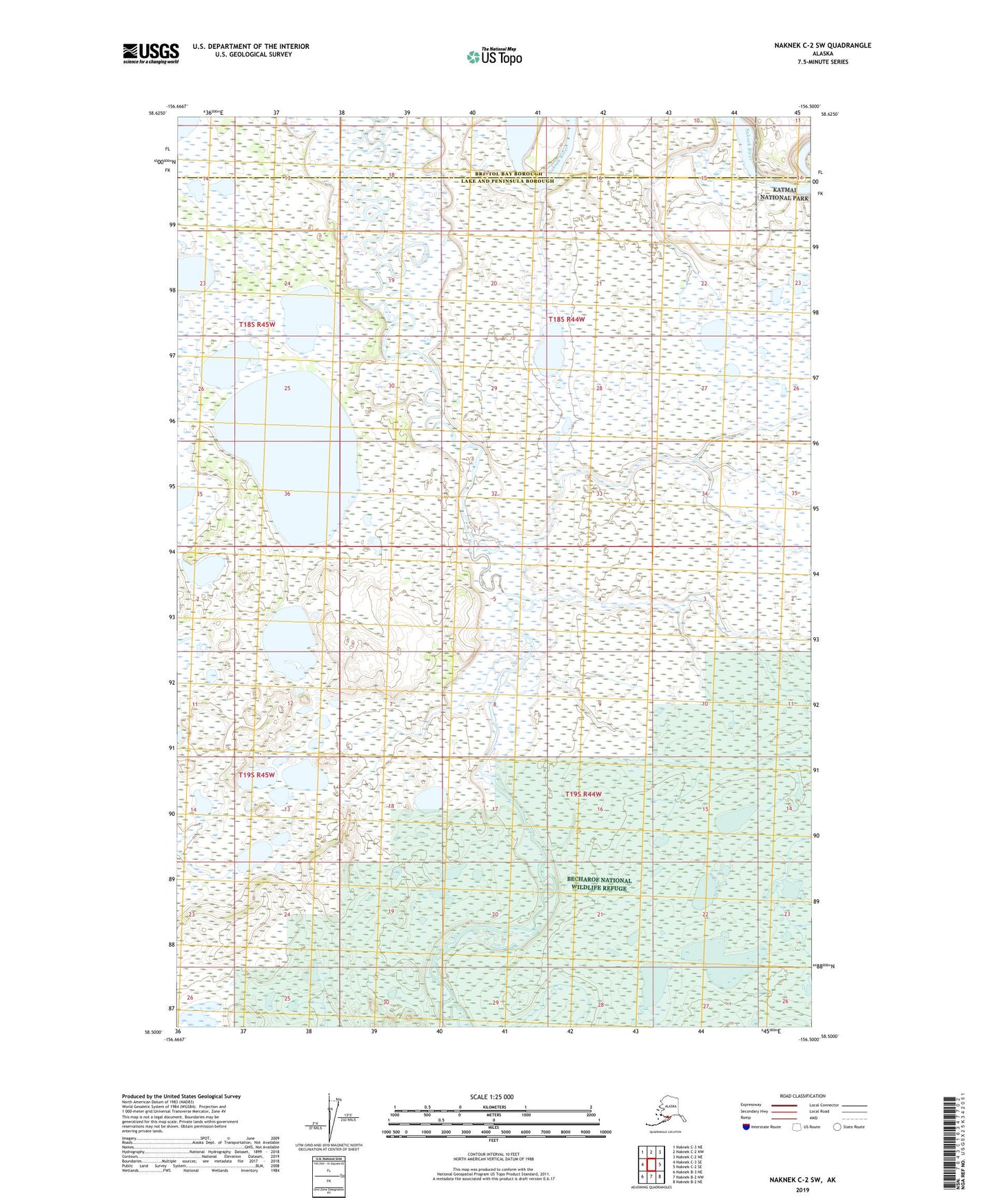 Naknek C-2 SW Alaska US Topo Map Image