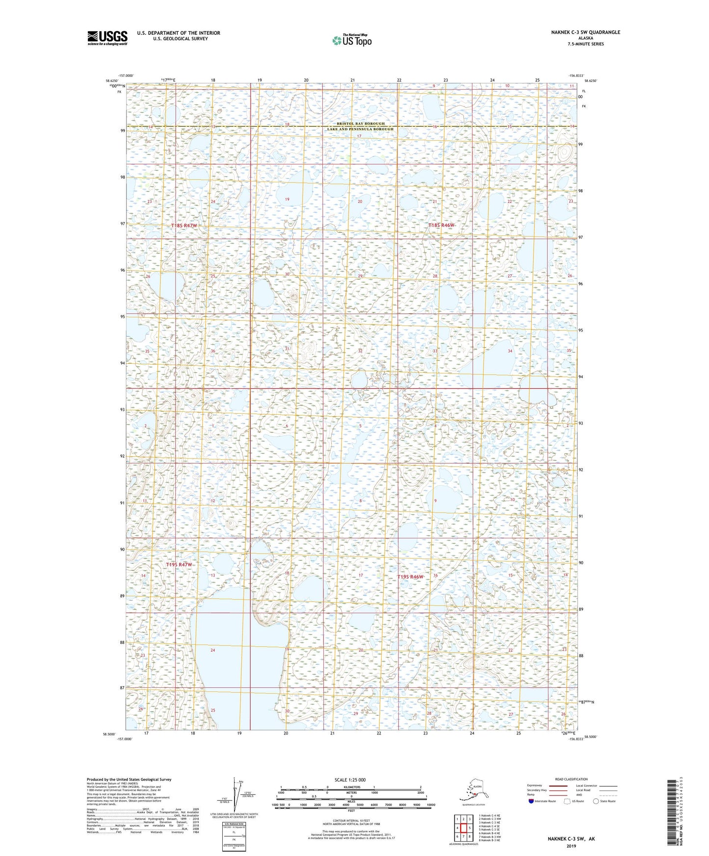 Naknek C-3 SW Alaska US Topo Map Image