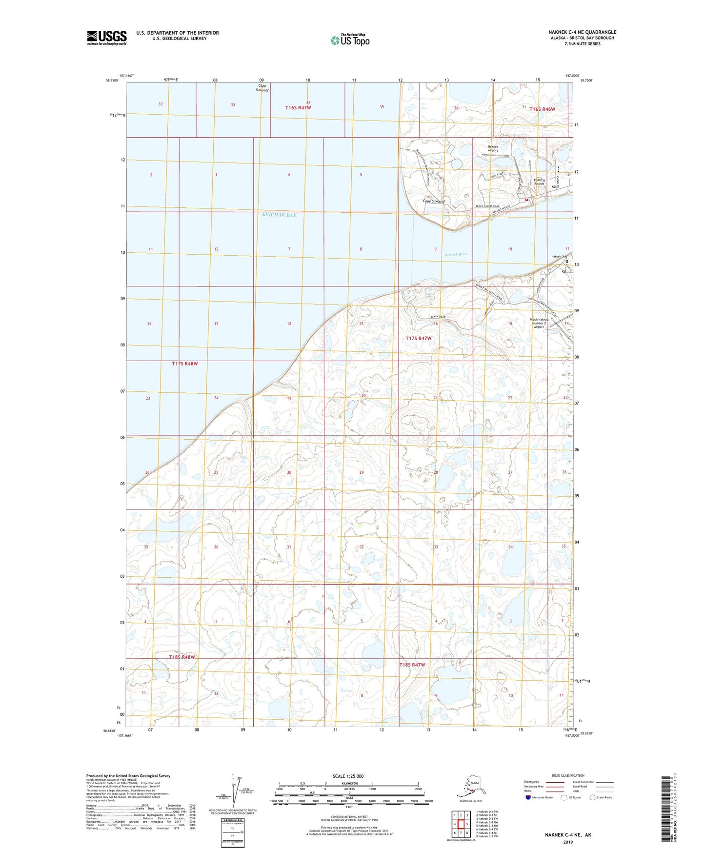 Naknek C-4 NE Alaska US Topo Map Image