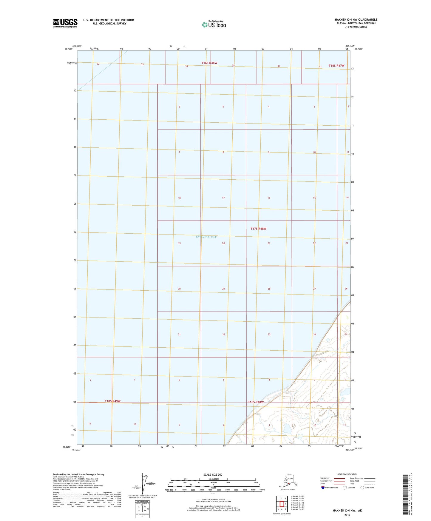 Naknek C-4 NW Alaska US Topo Map Image