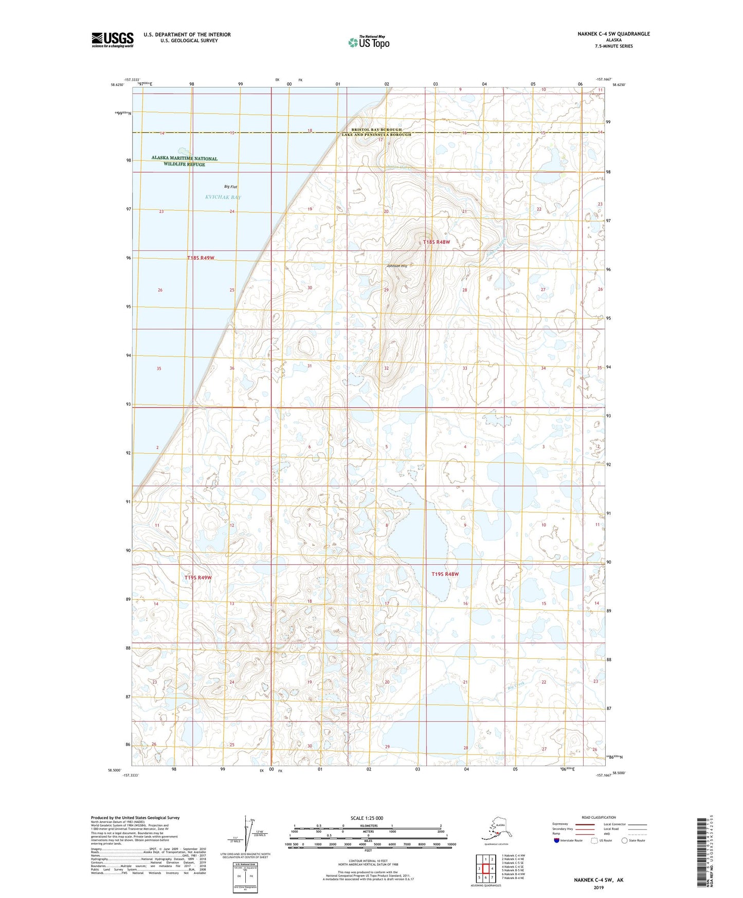 Naknek C-4 SW Alaska US Topo Map Image