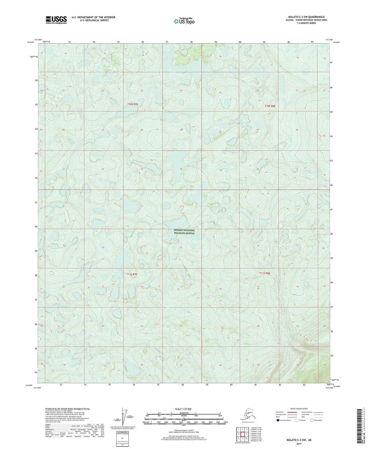 Nulato C-3 SW Alaska US Topo Map Image