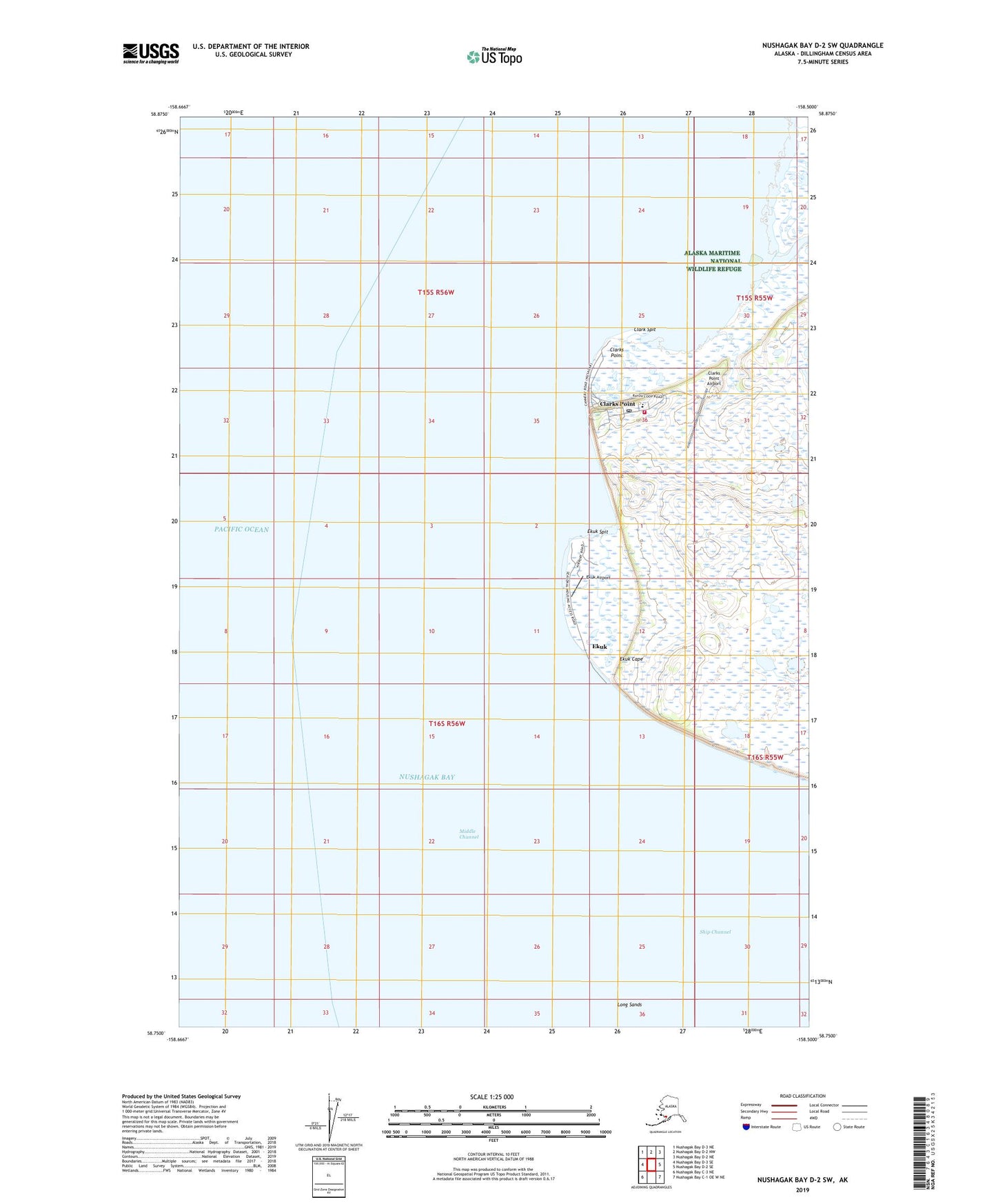 Nushagak Bay D-2 SW Alaska US Topo Map Image