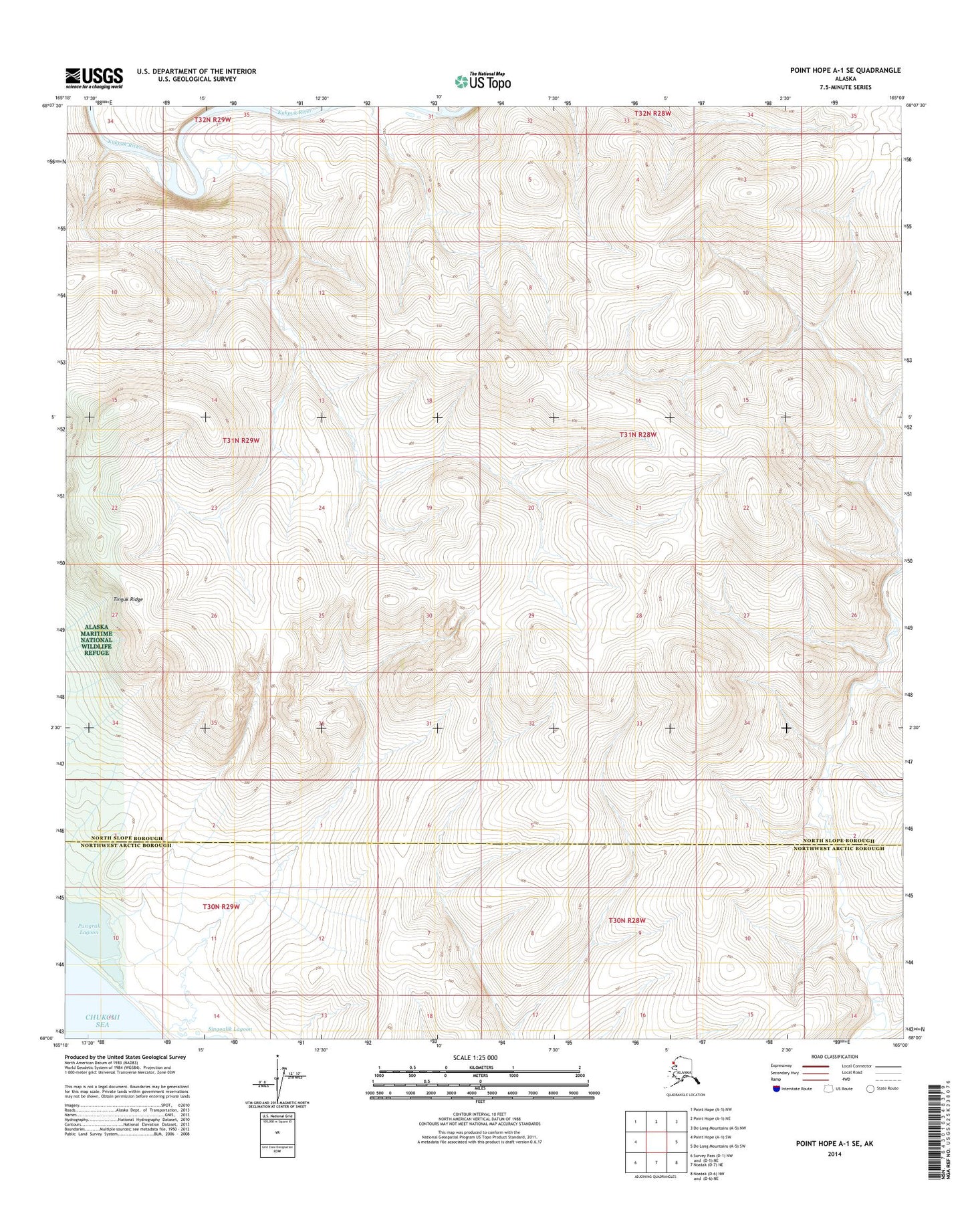 Point Hope A-1 SE Alaska US Topo Map Image