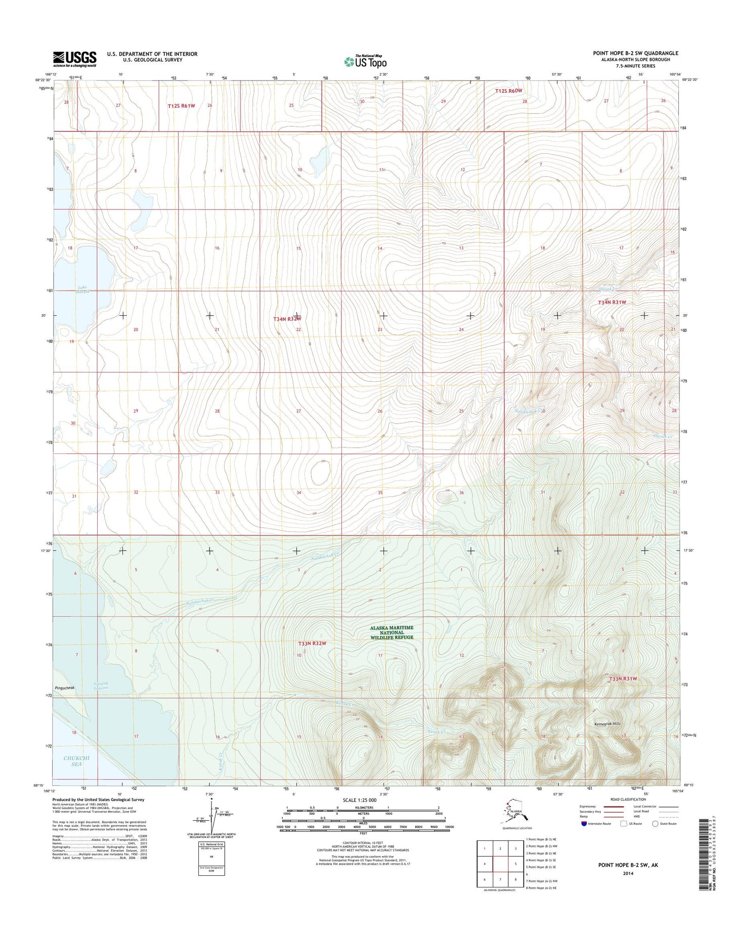 Point Hope B-2 SW Alaska US Topo Map Image
