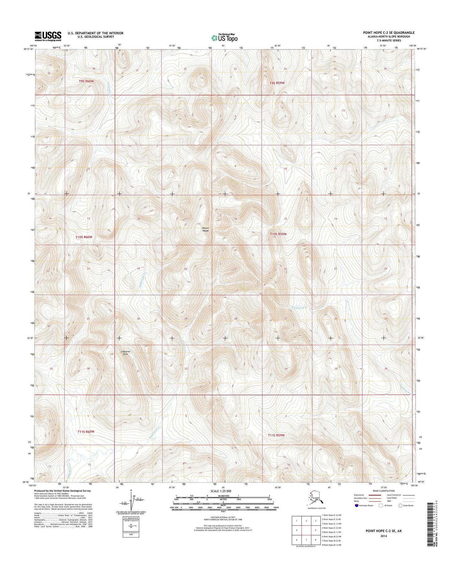 Point Hope C-2 SE Alaska US Topo Map Image