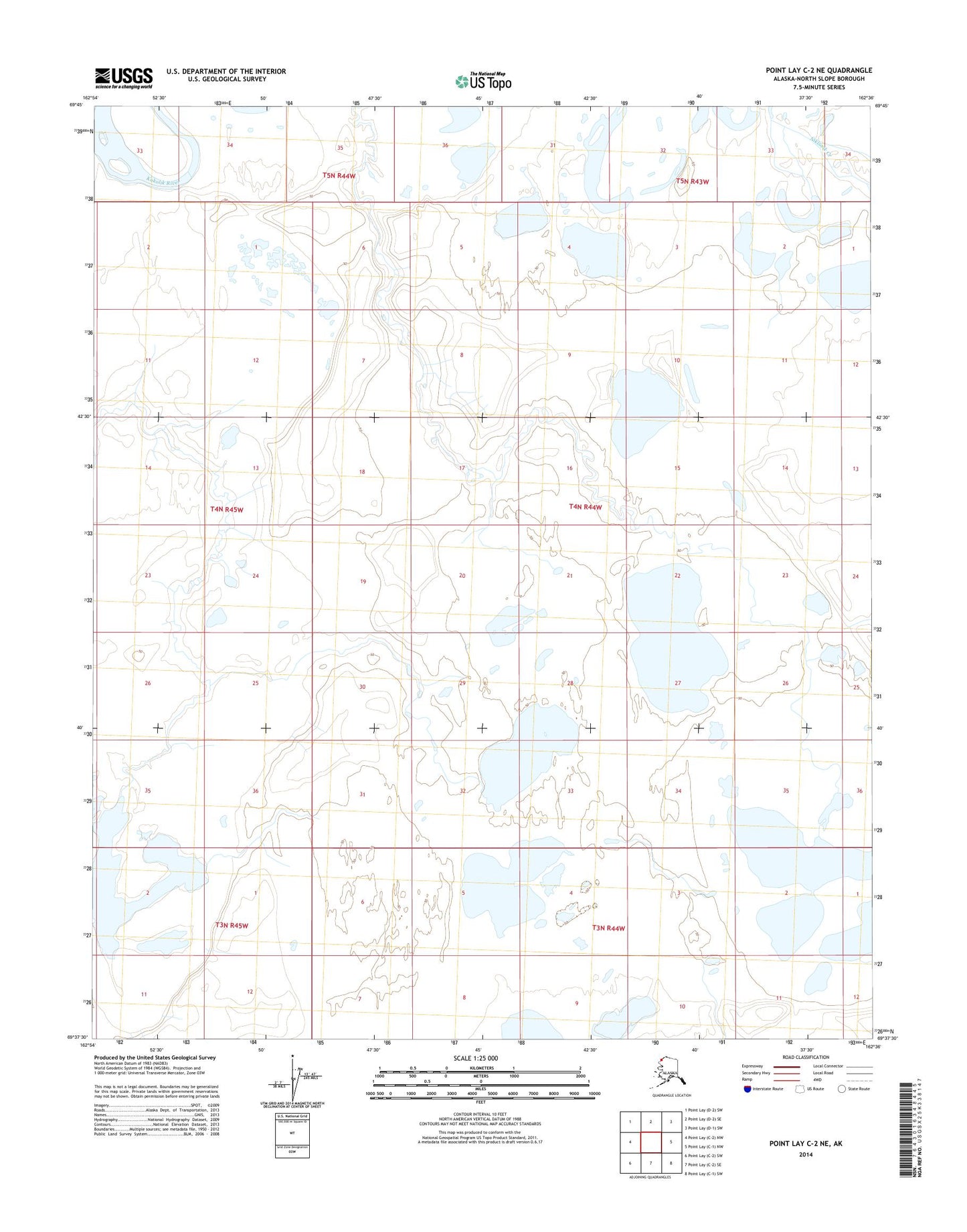Point Lay C-2 NE Alaska US Topo Map Image