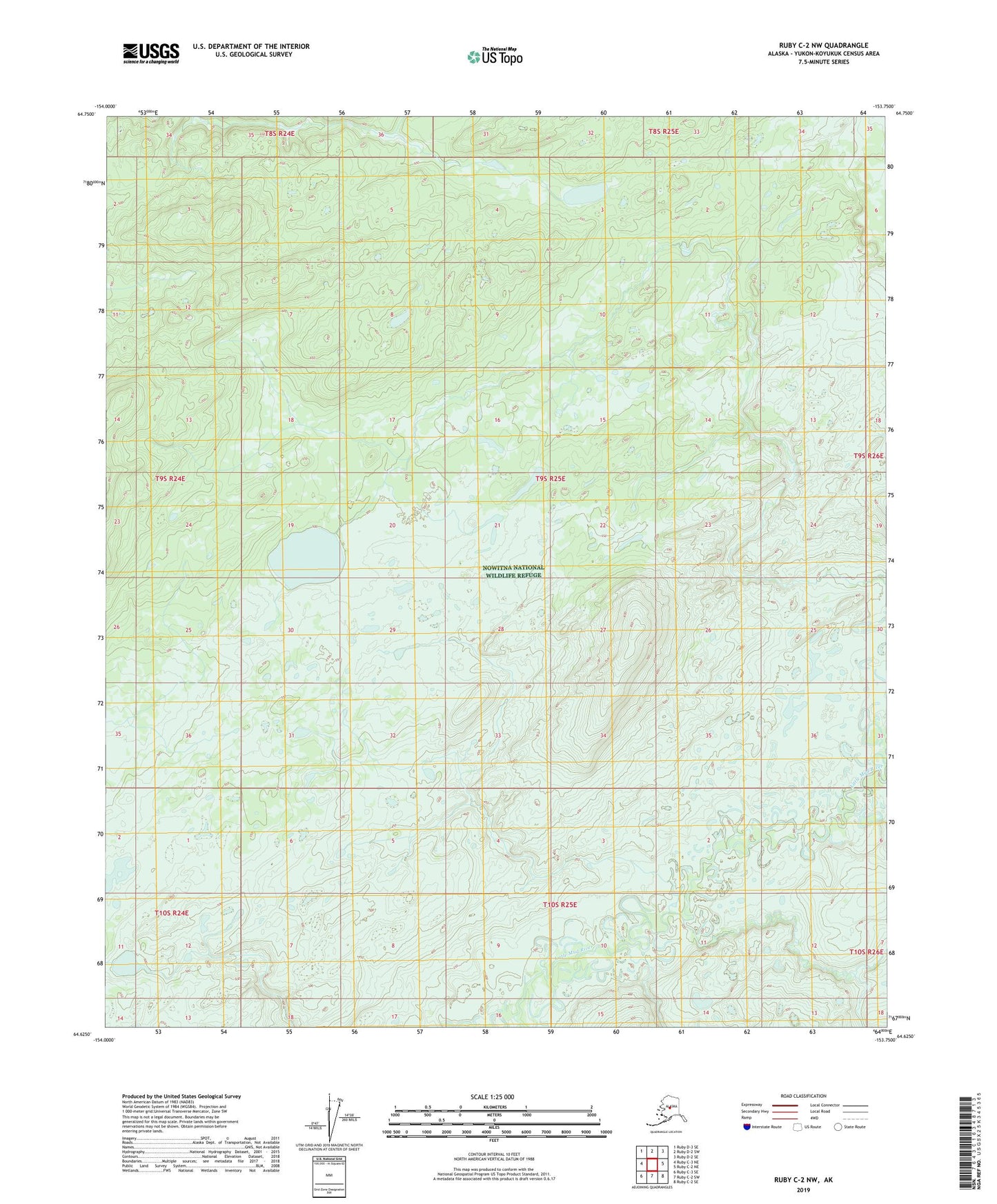 Ruby C-2 NW Alaska US Topo Map Image