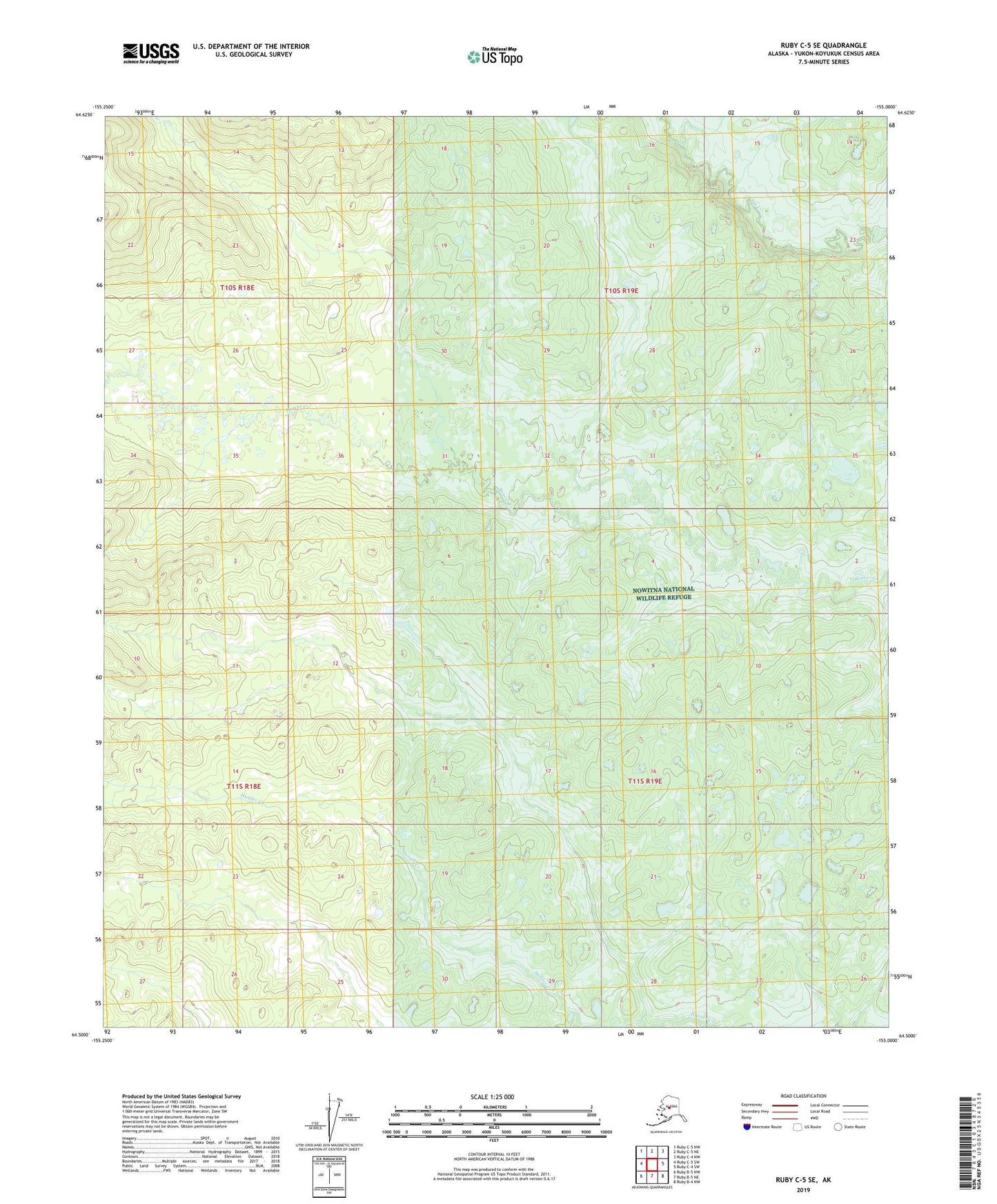 Ruby C-5 SE Alaska US Topo Map Image