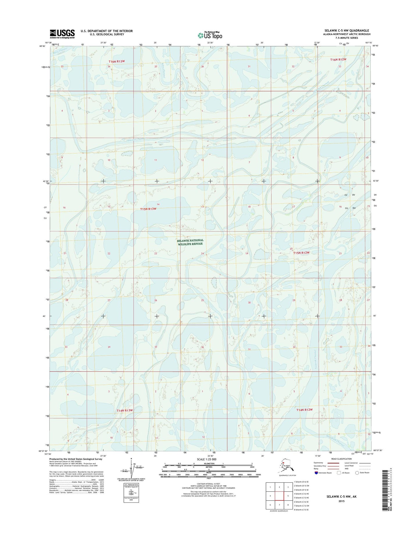 Selawik C-5 NW Alaska US Topo Map Image