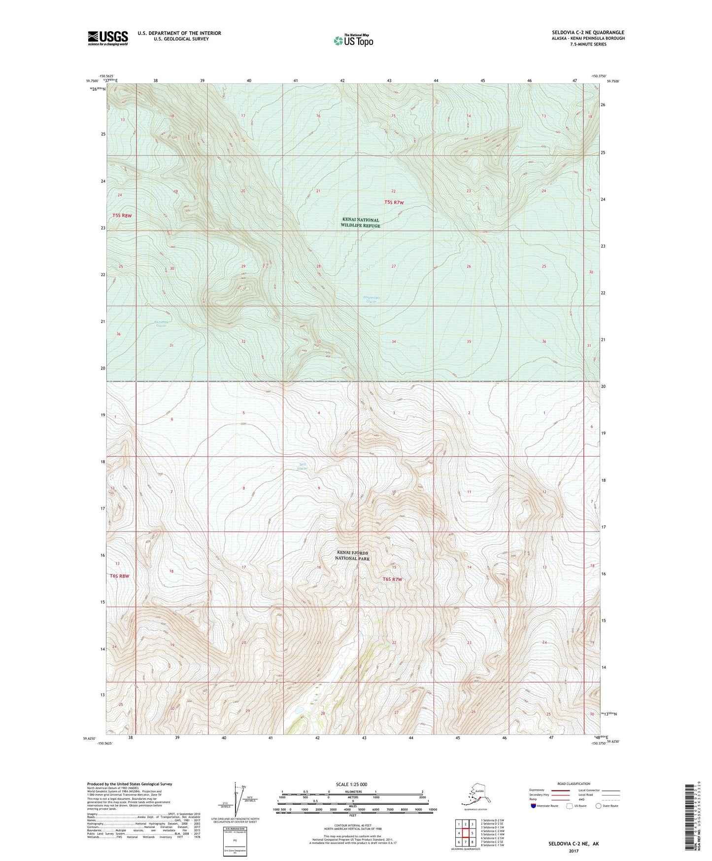 Seldovia C-2 NE Alaska US Topo Map Image