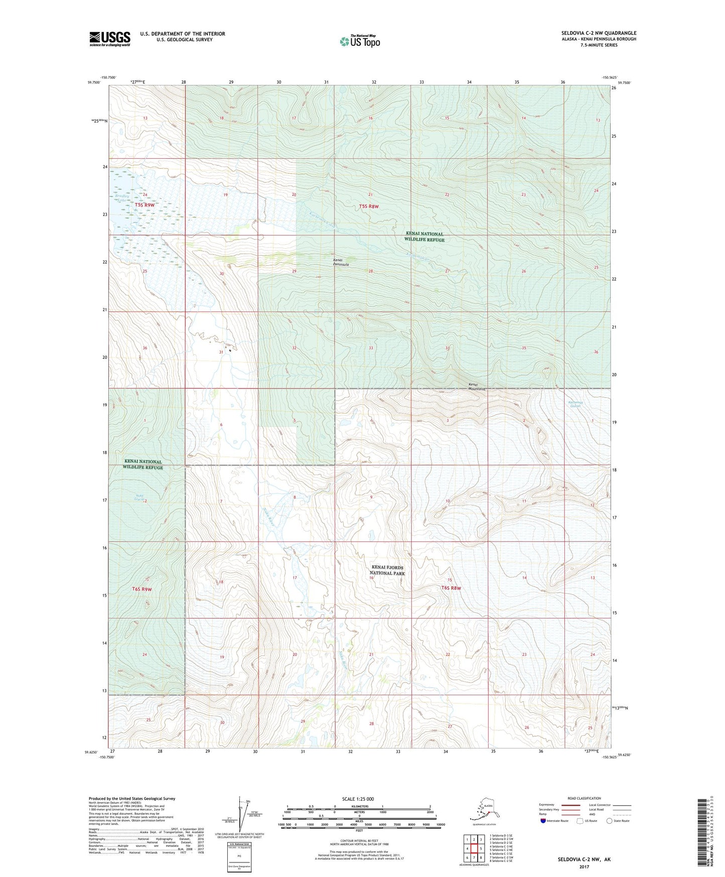 Seldovia C-2 NW Alaska US Topo Map Image