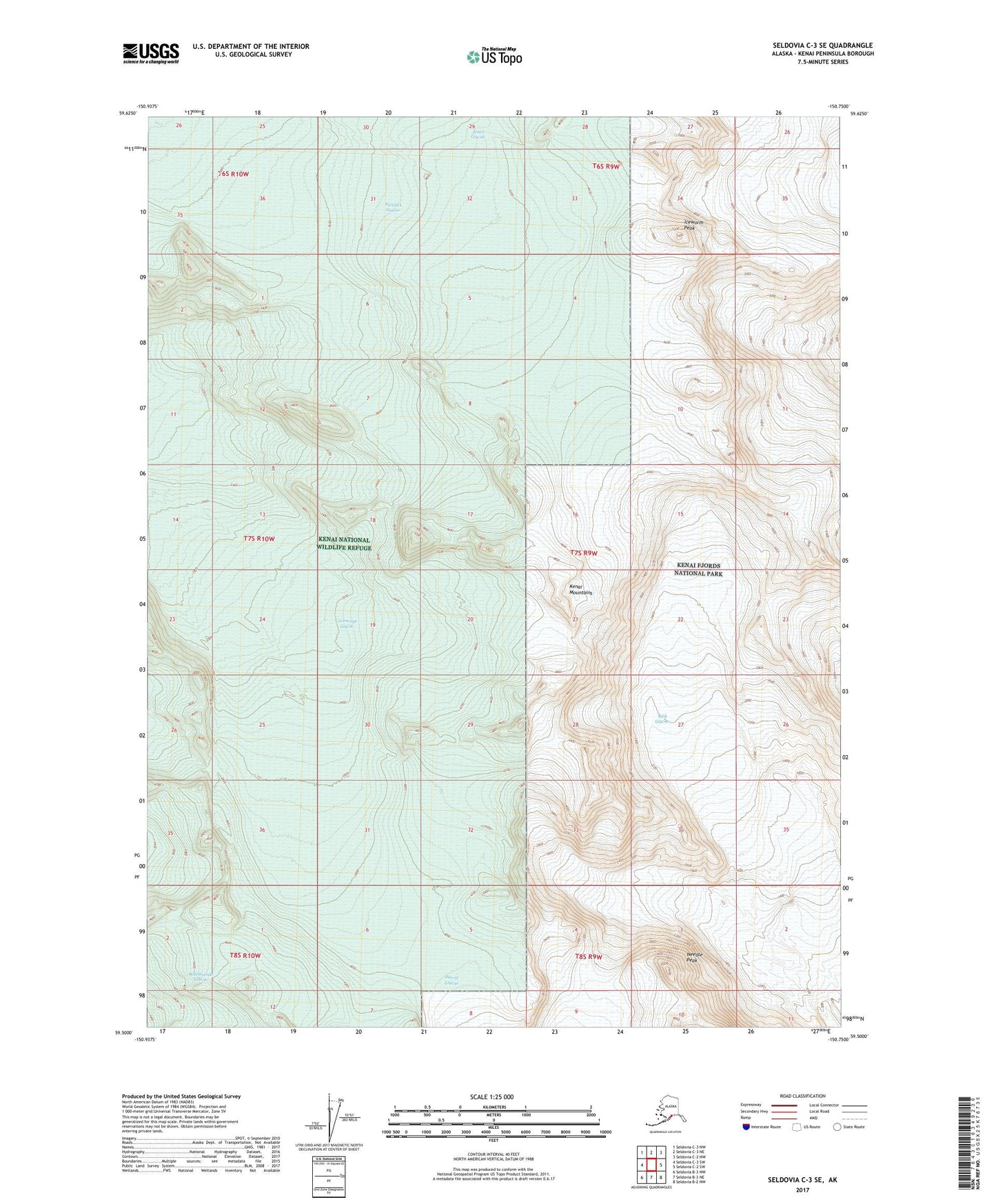 Seldovia C-3 SE Alaska US Topo Map Image
