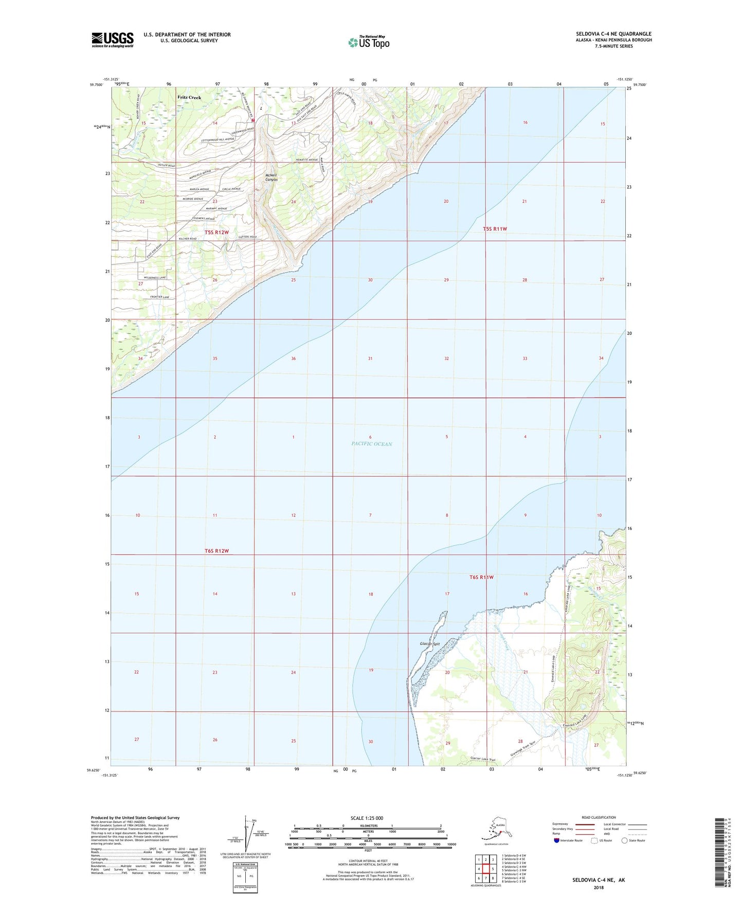Seldovia C-4 NE Alaska US Topo Map Image