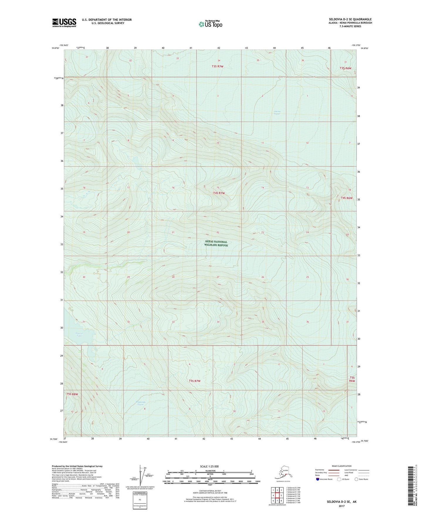 Seldovia D-2 SE Alaska US Topo Map Image