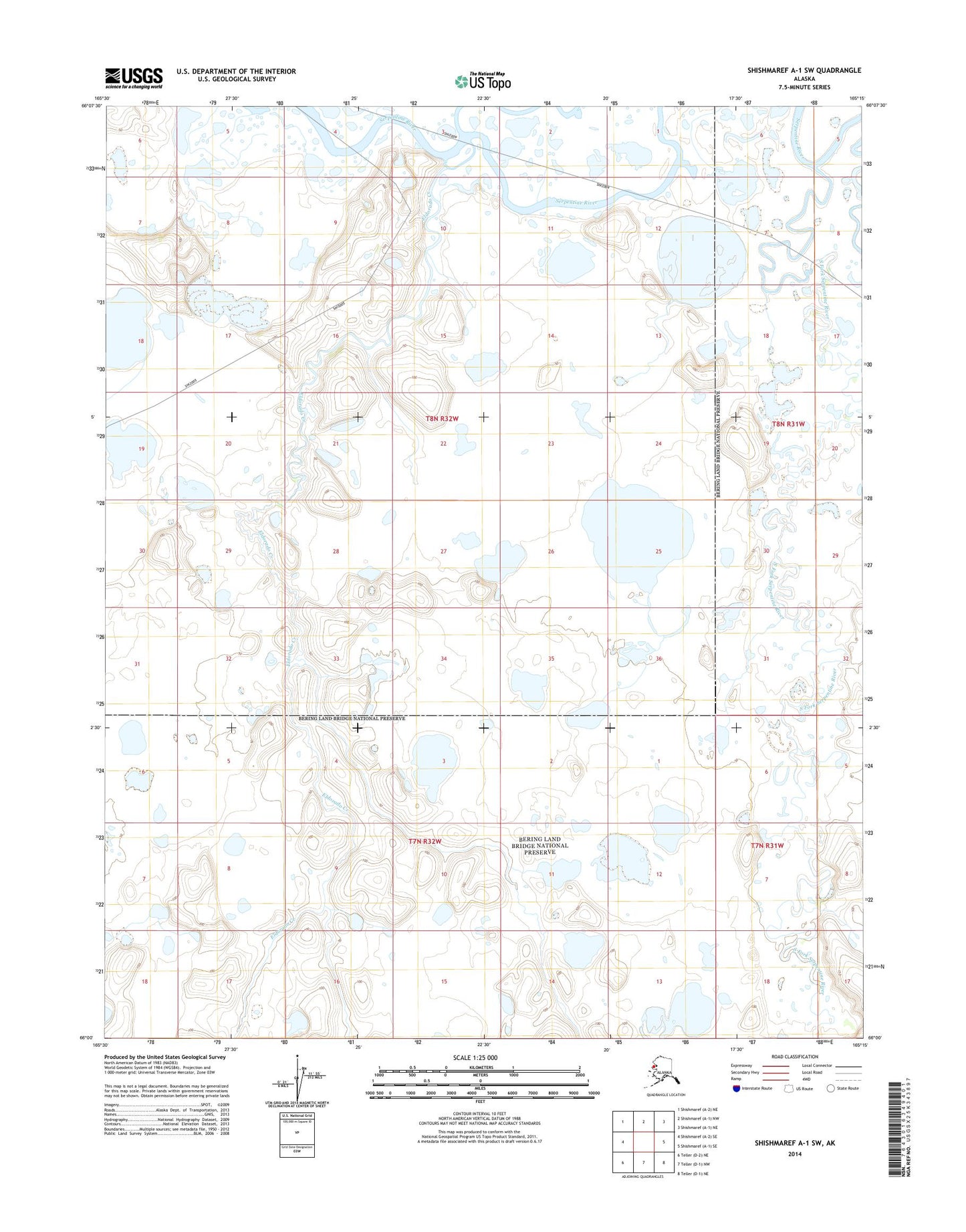 Shishmaref A-1 SW Alaska US Topo Map Image