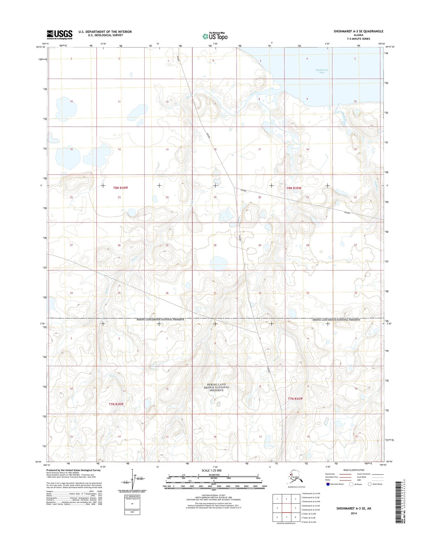 Shishmaref A-3 SE Alaska US Topo Map Image