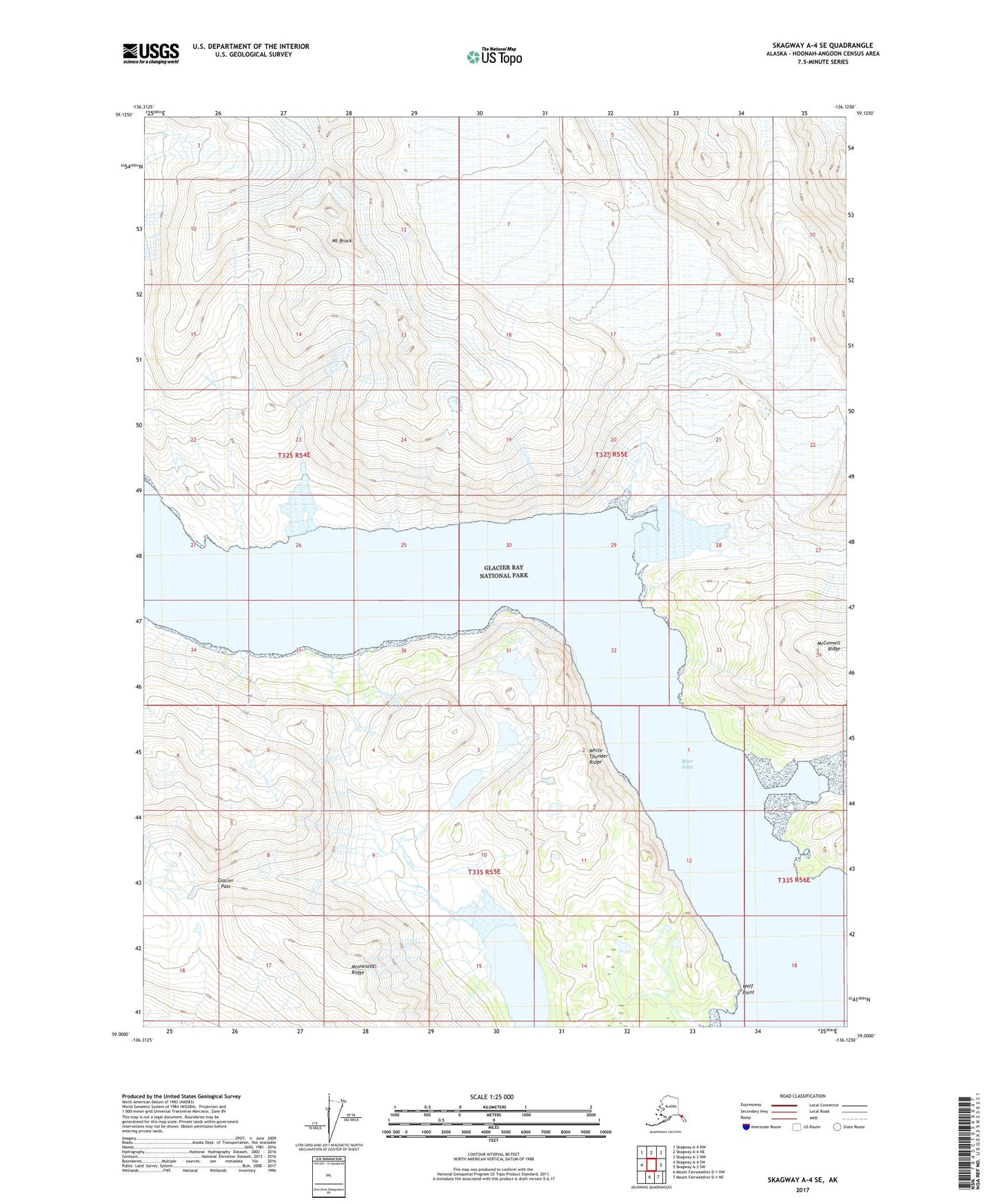 Skagway A-4 SE Alaska US Topo Map Image