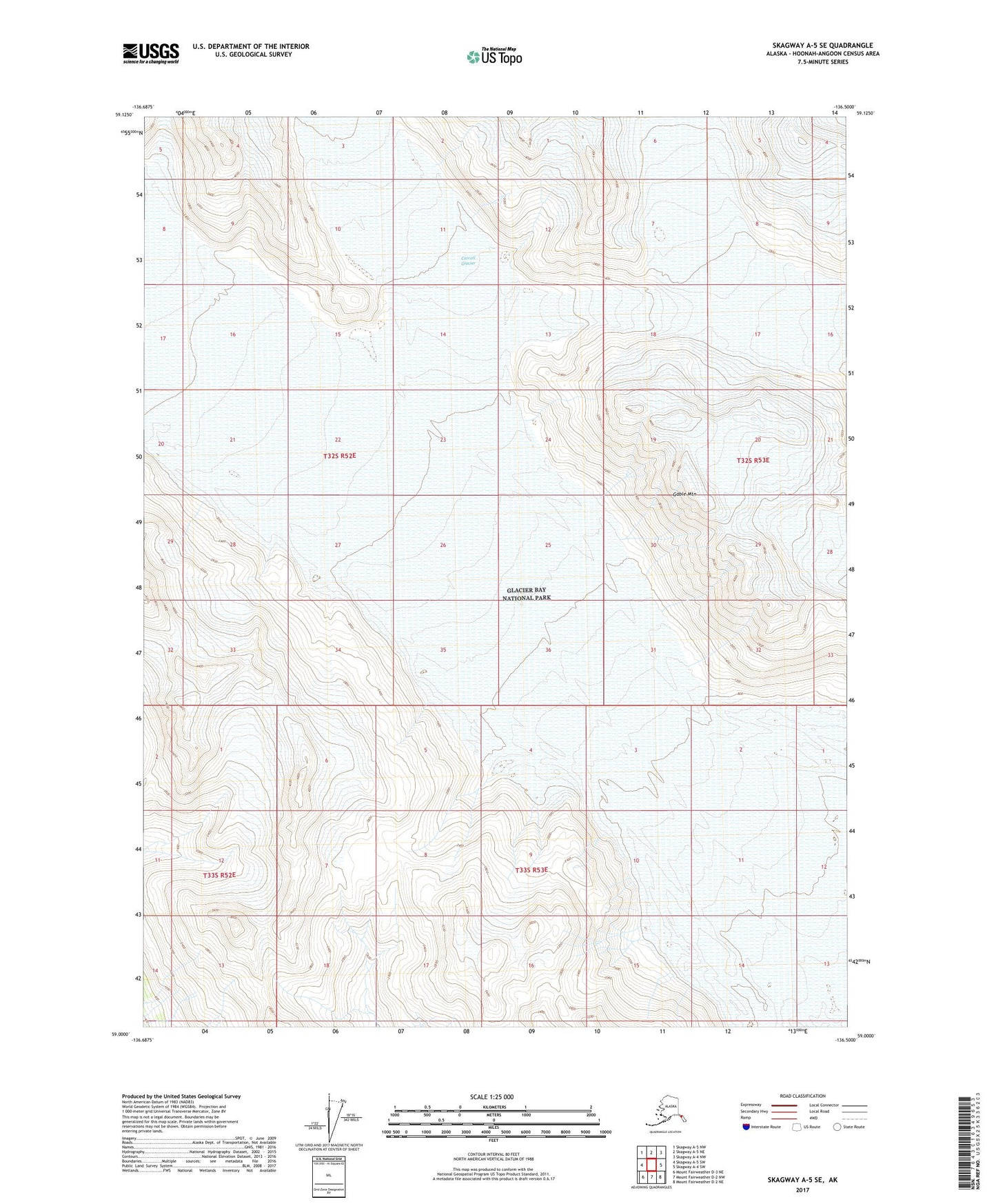 Skagway A-5 SE Alaska US Topo Map Image